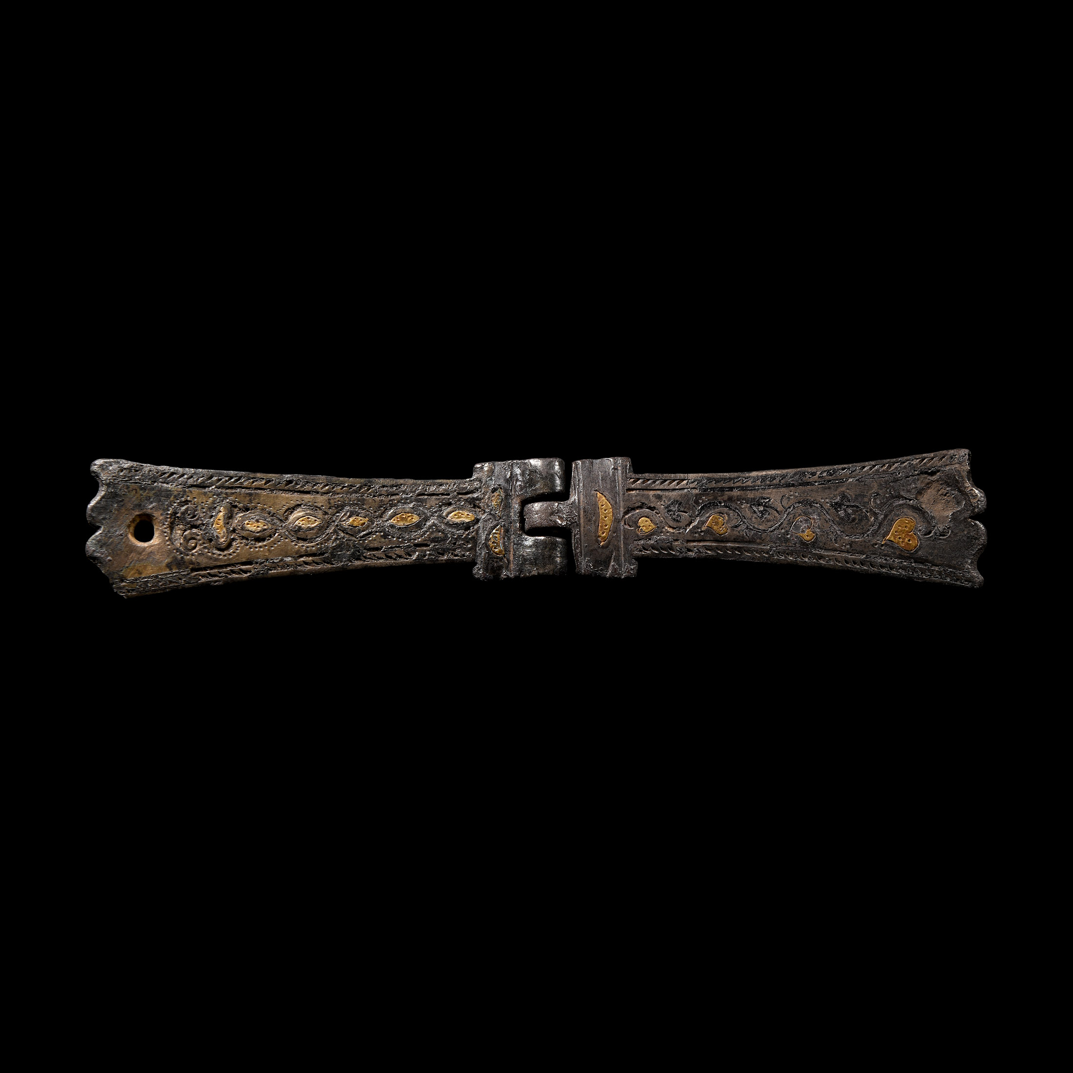 Roman Silver-Gilt Military Strap End