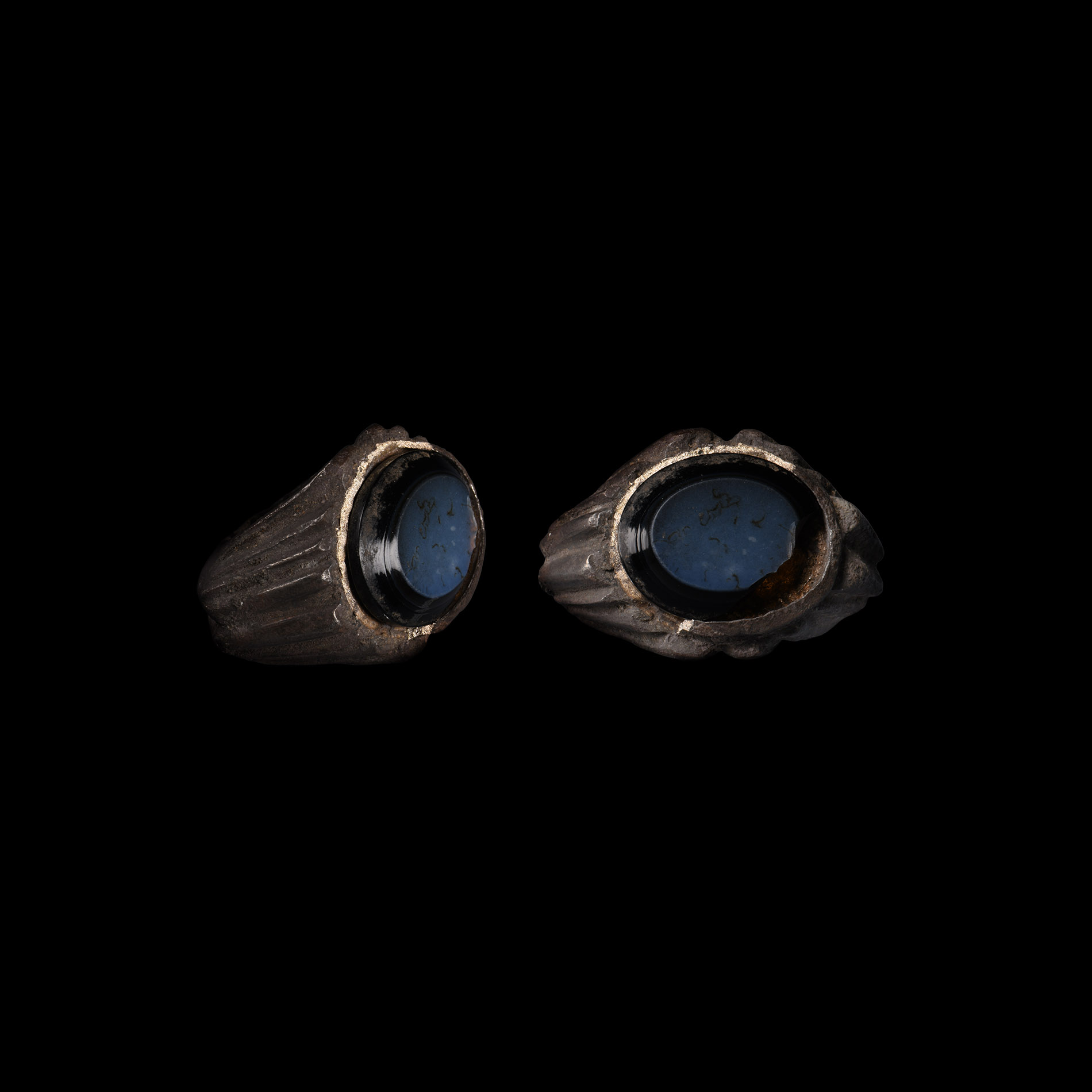Roman Silver Ring with Gemstone