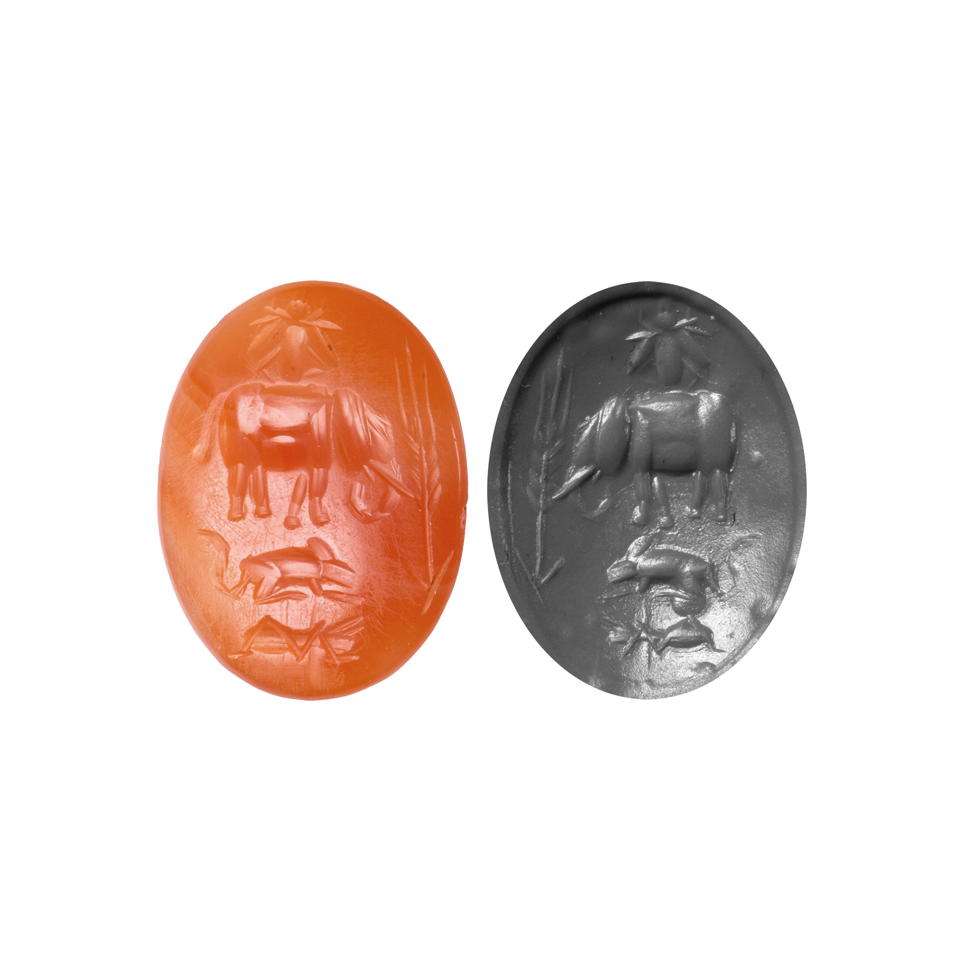 Roman Carnelian Gemstone with Animals