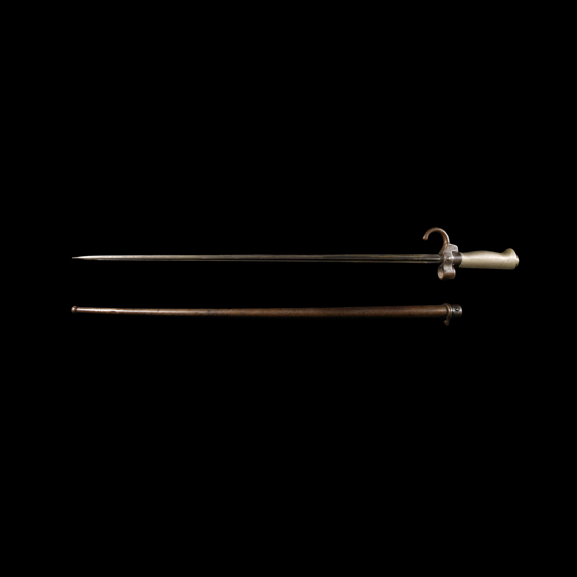 French Lebel 1886 Model 'Rosalie' Epee Bayonet with Scabbard