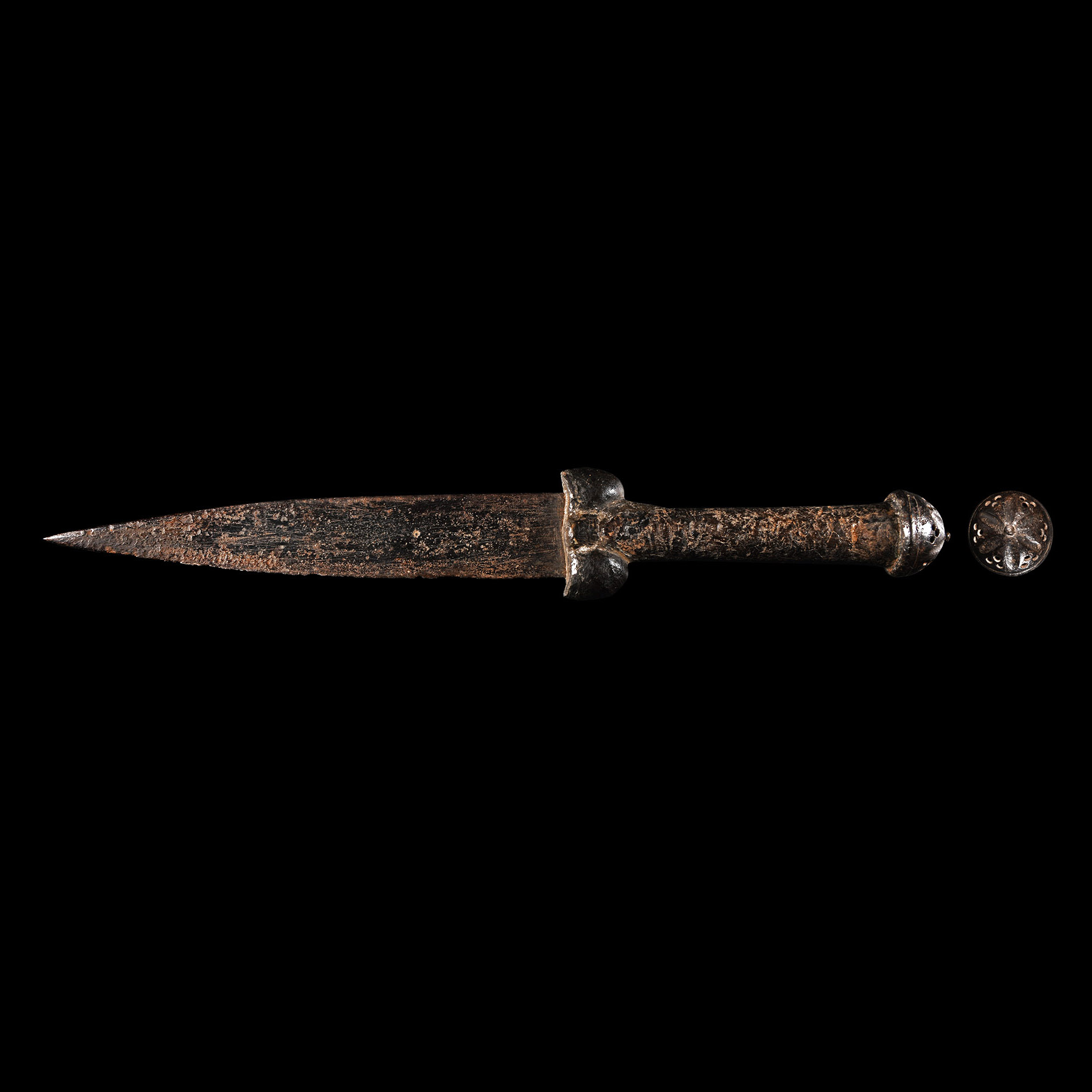 English Medieval Iron Kidney Dagger