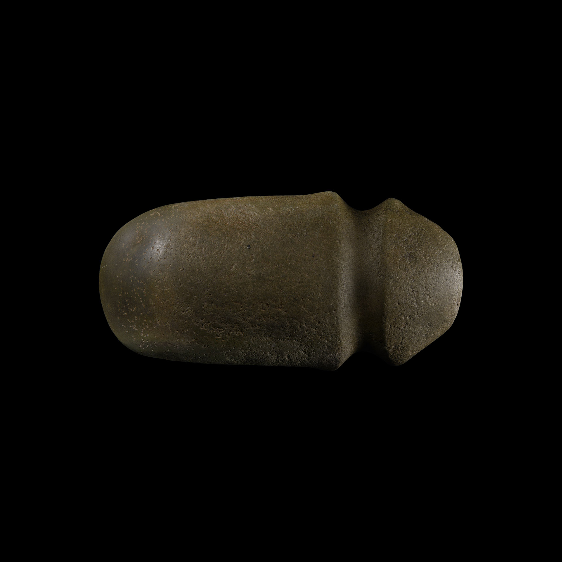 Large Prehispanic Grooved Polished Stone Axehead