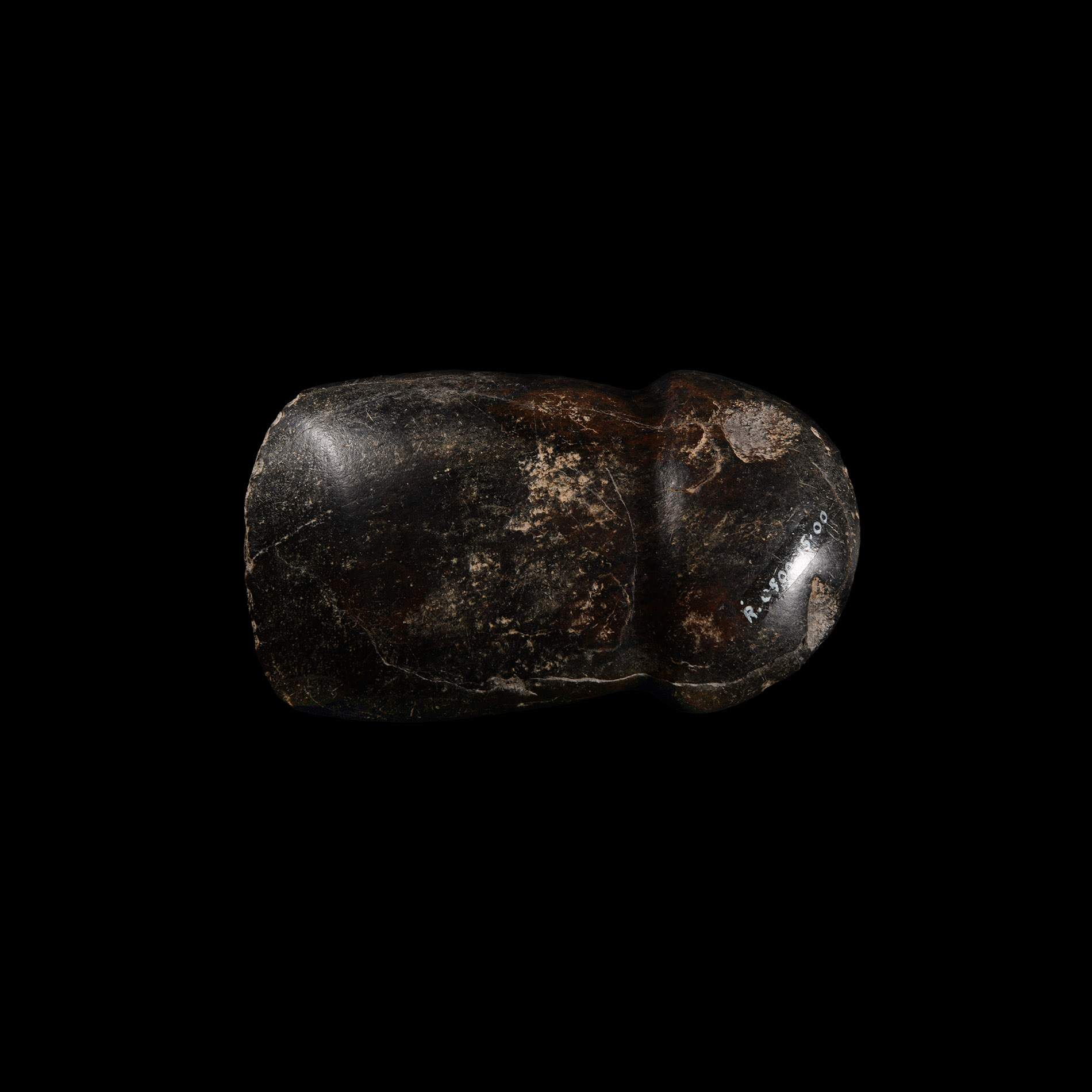 Prehispanic Grooved Polished Diorite Axehead