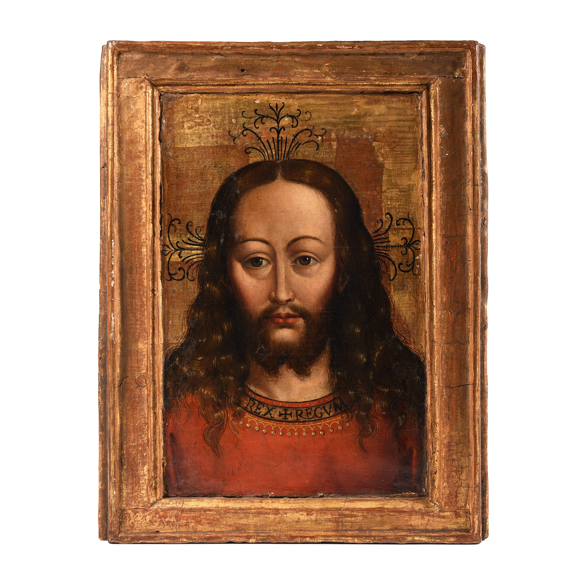 Medieval Wooden 'True Face of Christ' Icon