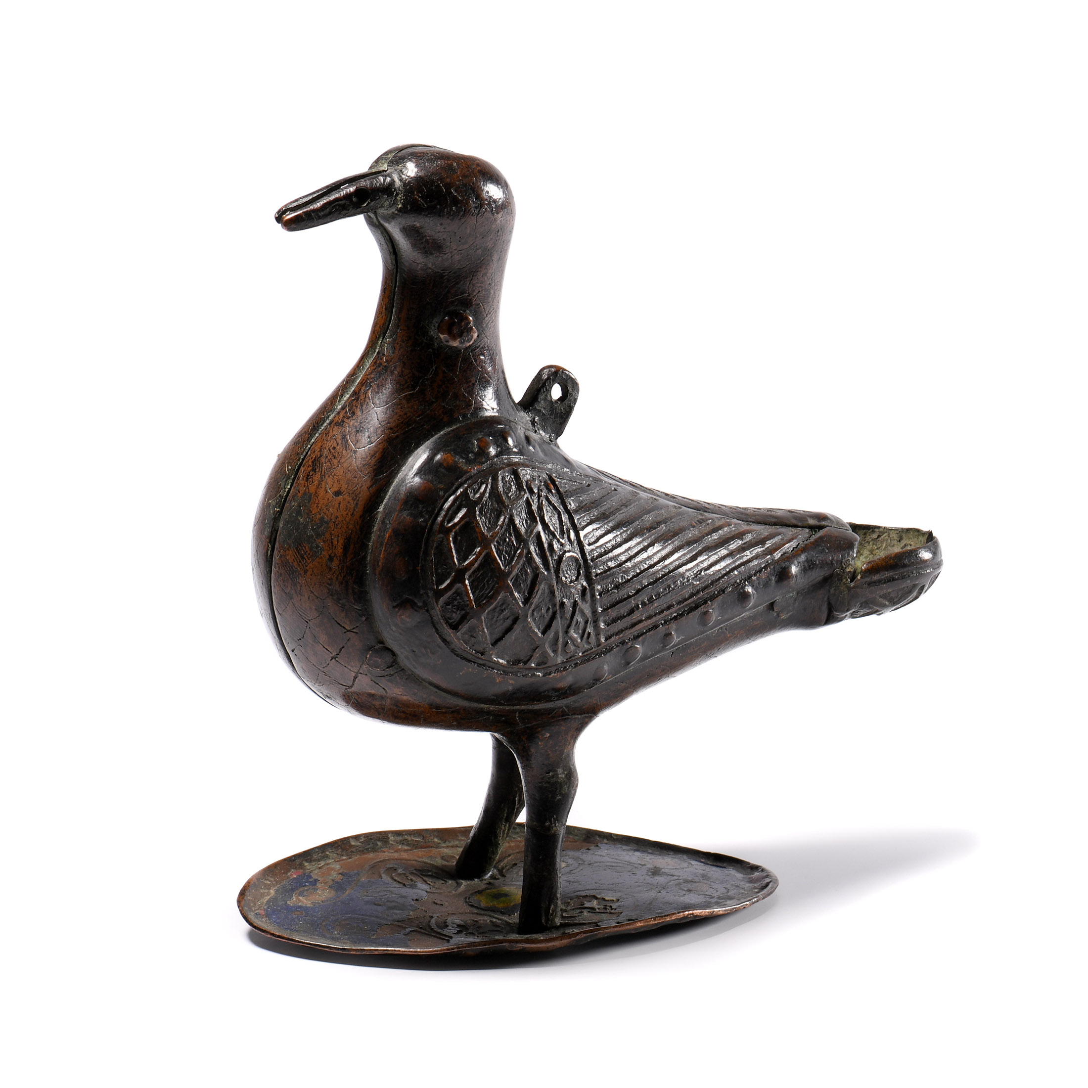 Medieval Bronze Limoges Eucharistic Dove