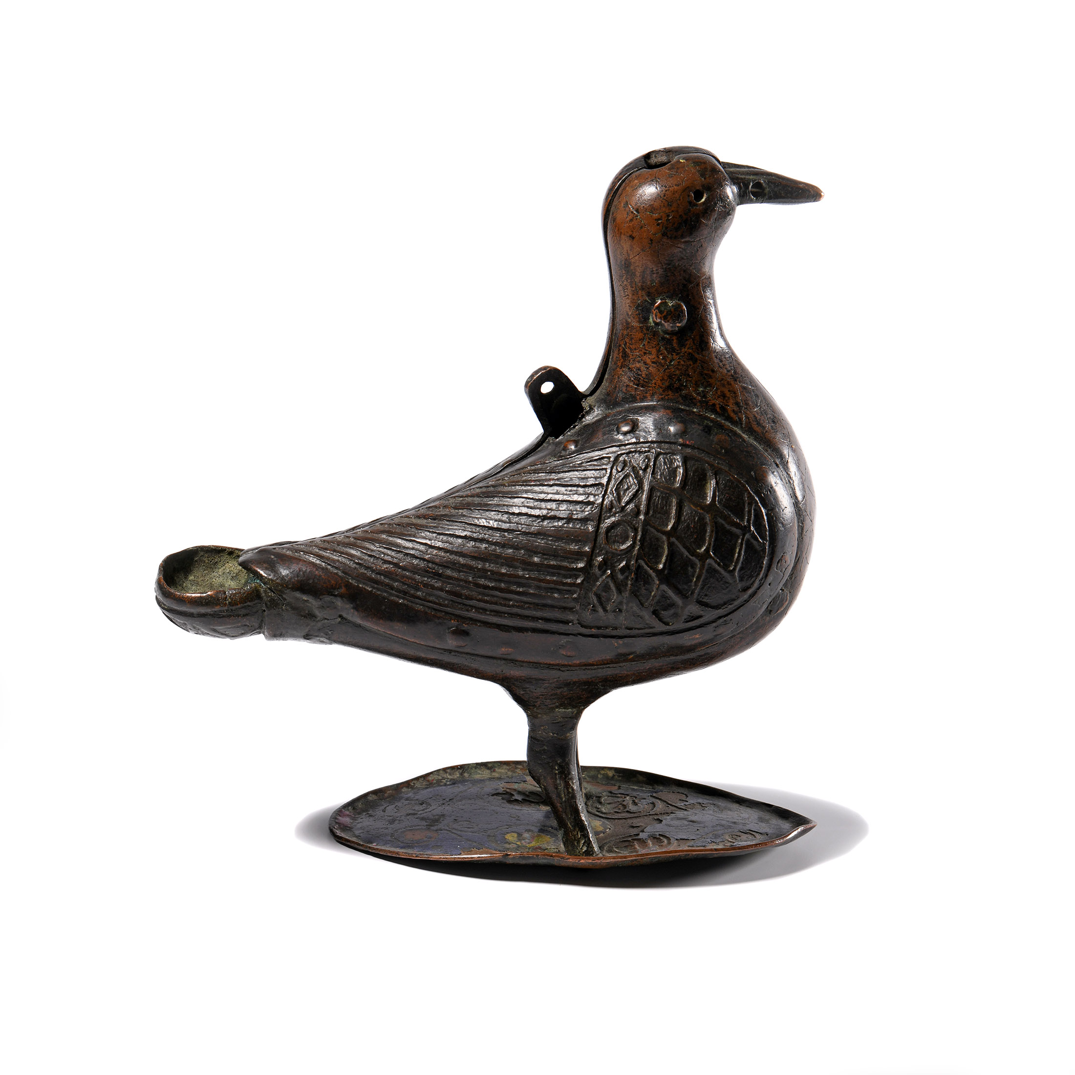 Medieval Bronze Limoges Eucharistic Dove