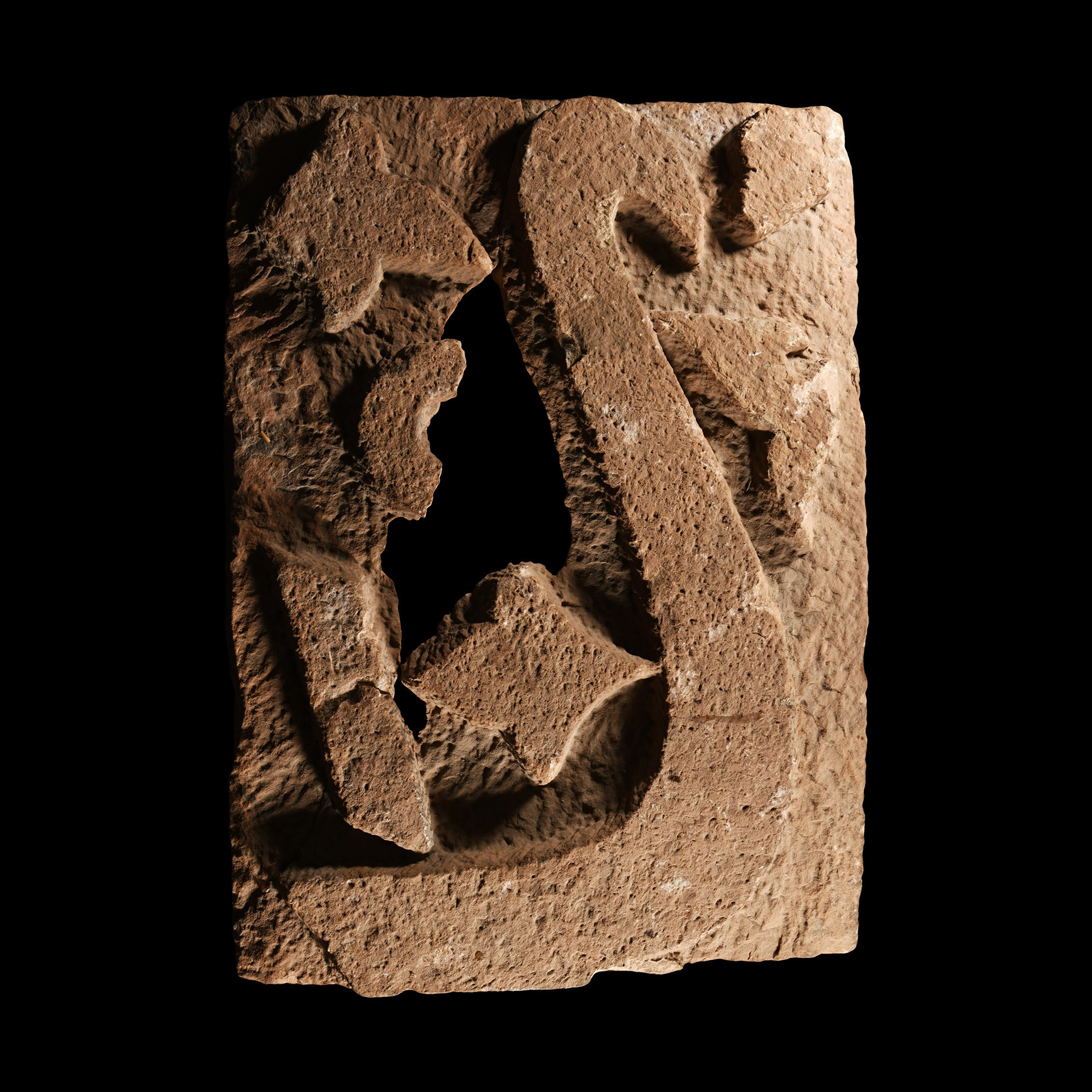 Sultanate Red Sandstone Frieze fragment