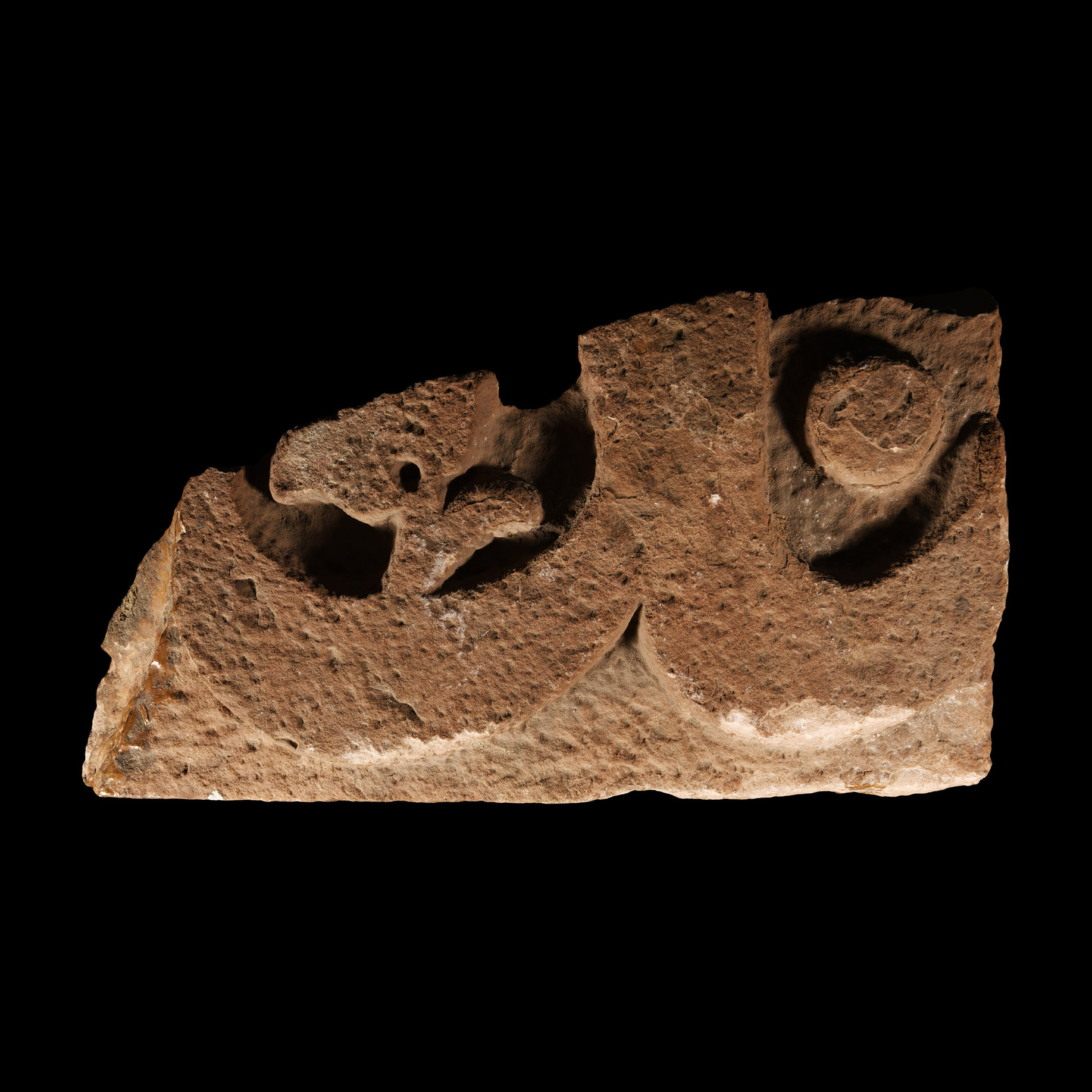 Sultanate Red Sandstone Frieze Fragment
