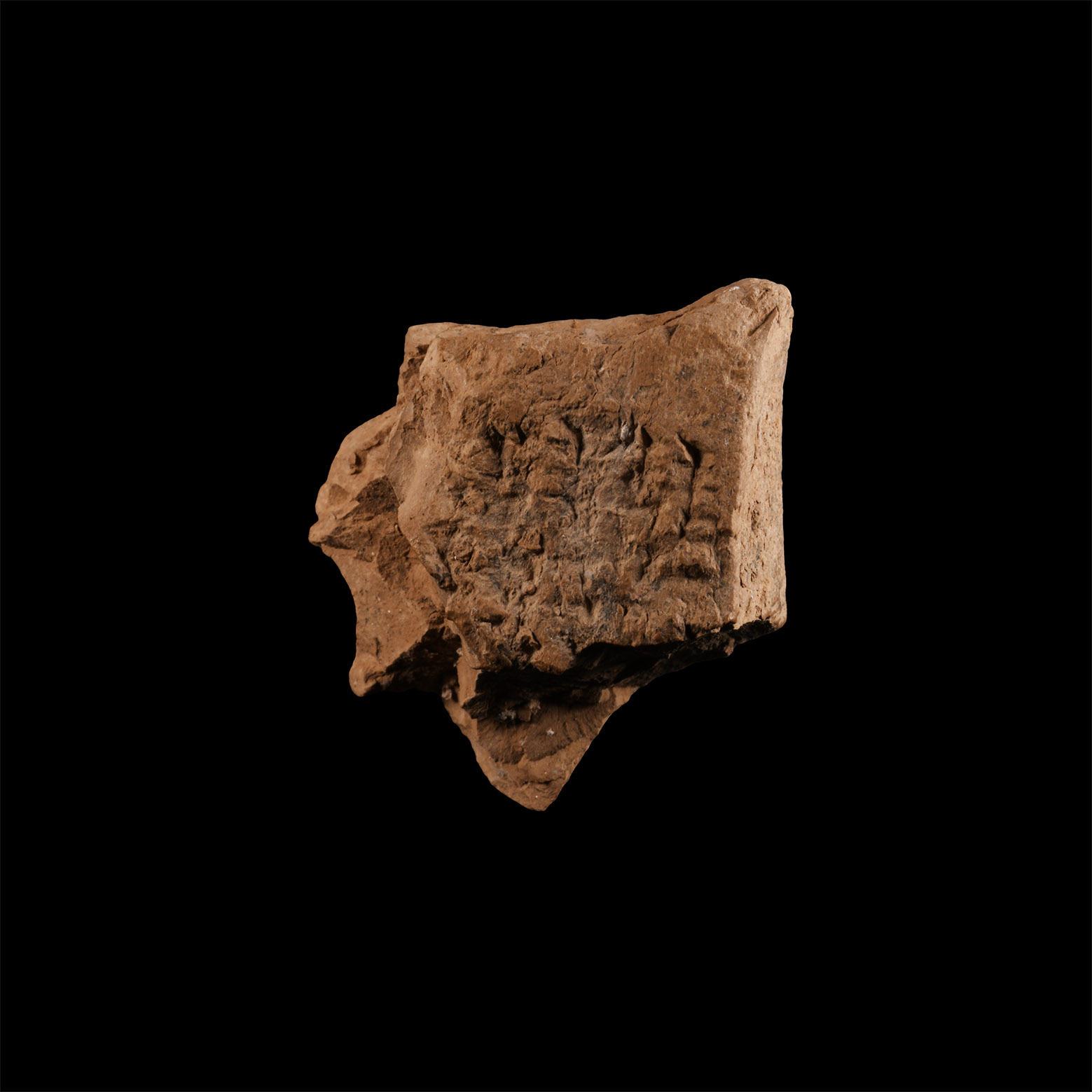 Babylonian Ceramic Cuneiform Tablet Fragment