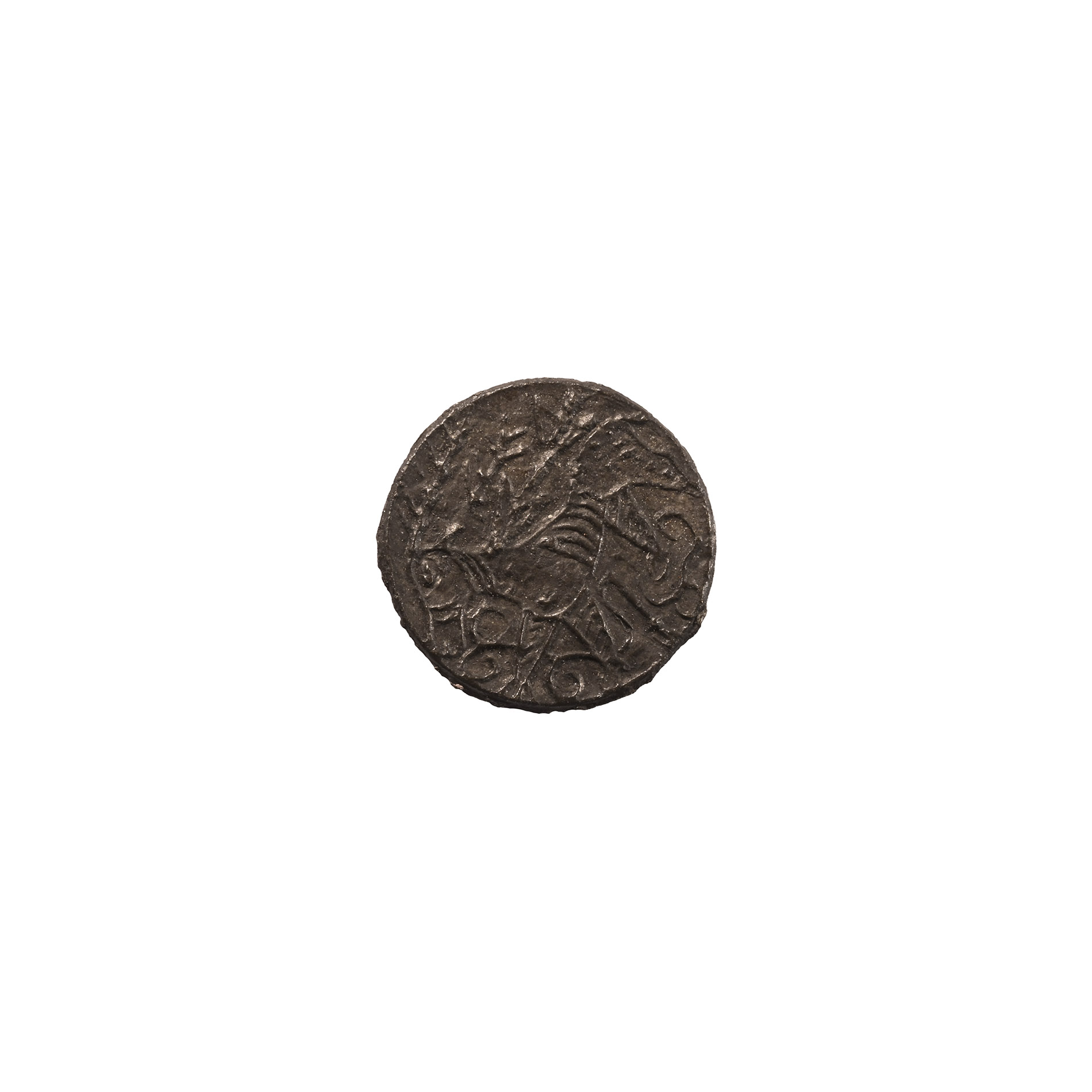 Medieval Thames Pewter Bifacial Wine Tavern Token
