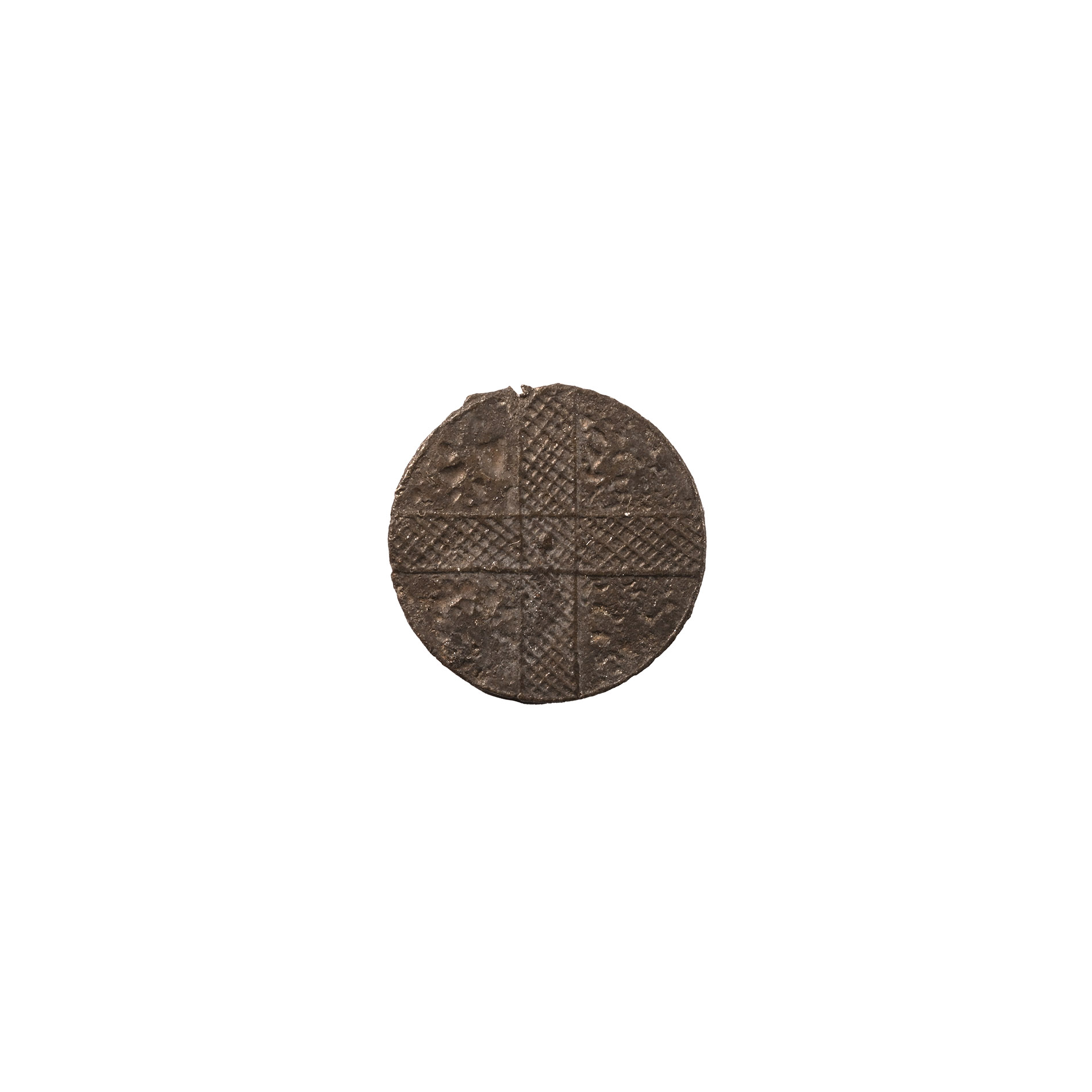Medieval Thames Pewter Bifacial Wine Tavern Token