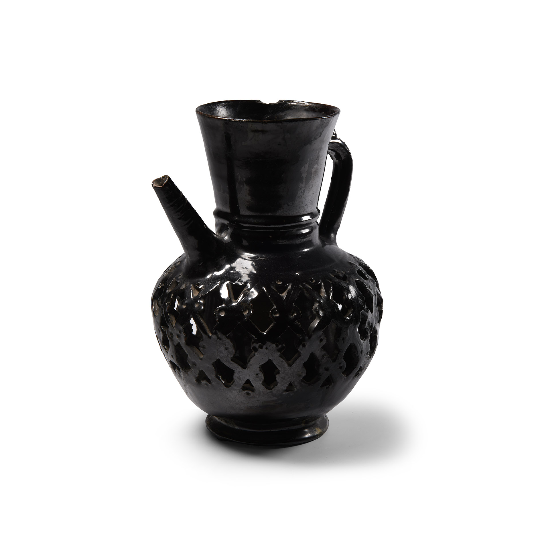Western Asiatic Black-Glazed Ewer