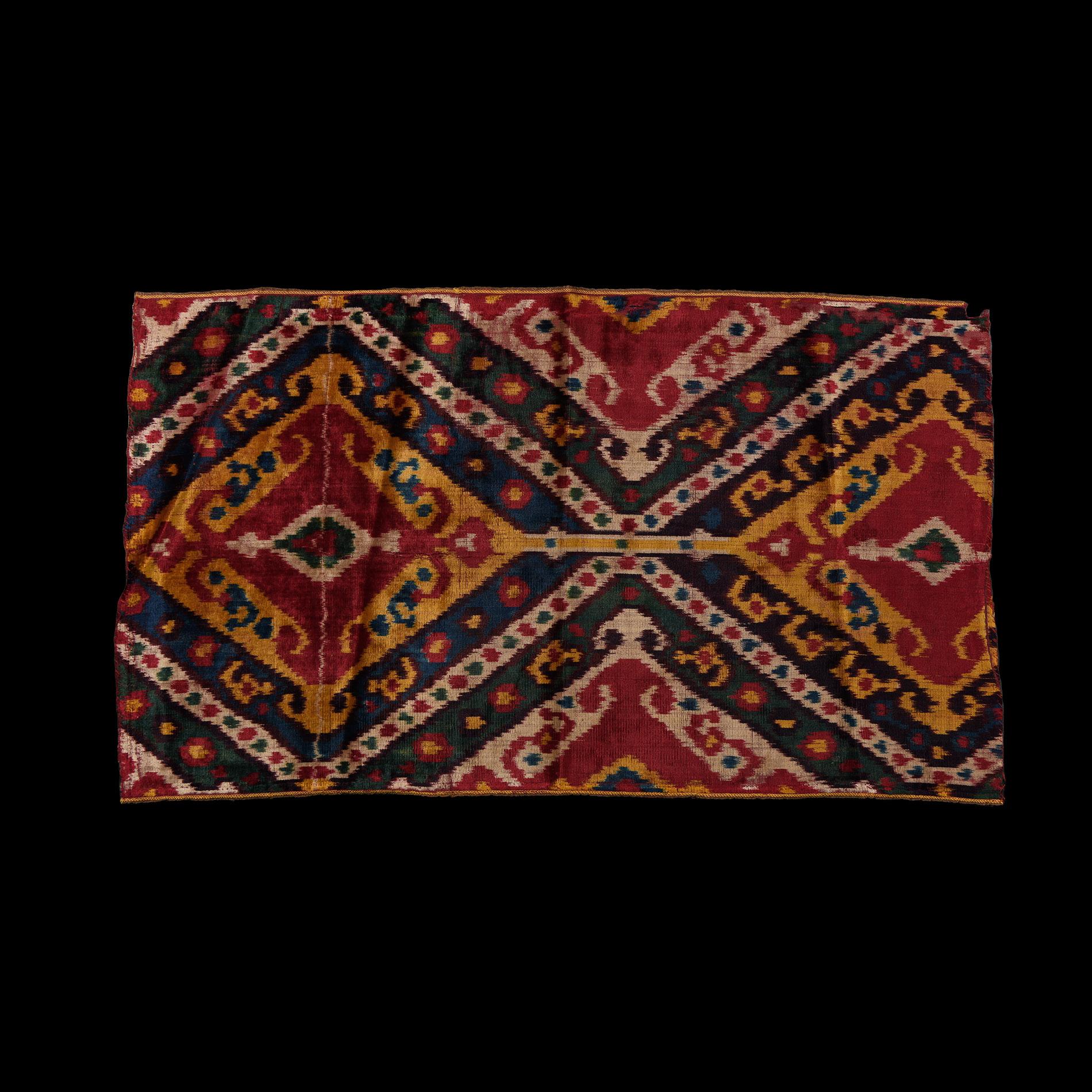 Turkish Velvet Textile Fragment