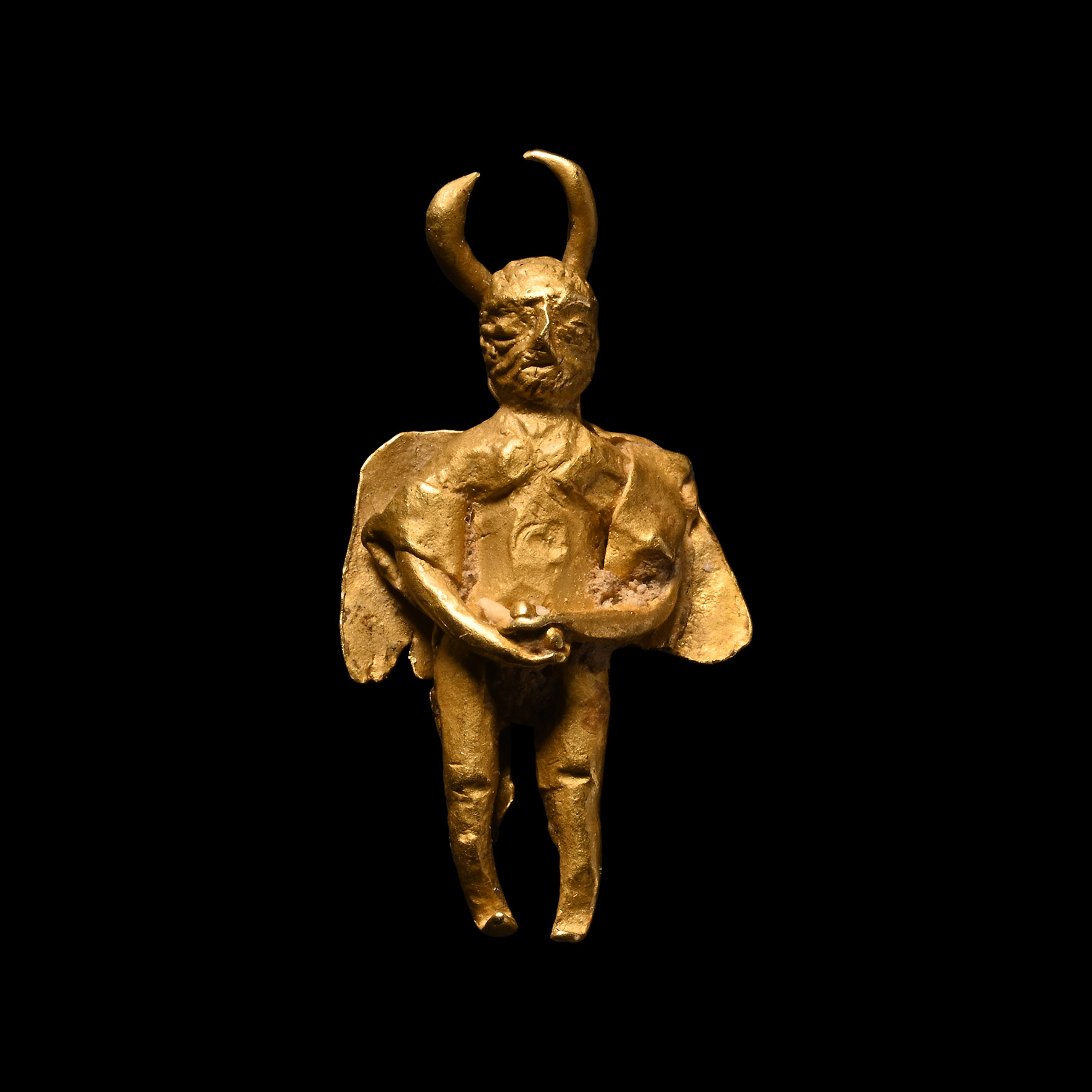 Roman Gold Miniature God Pendant