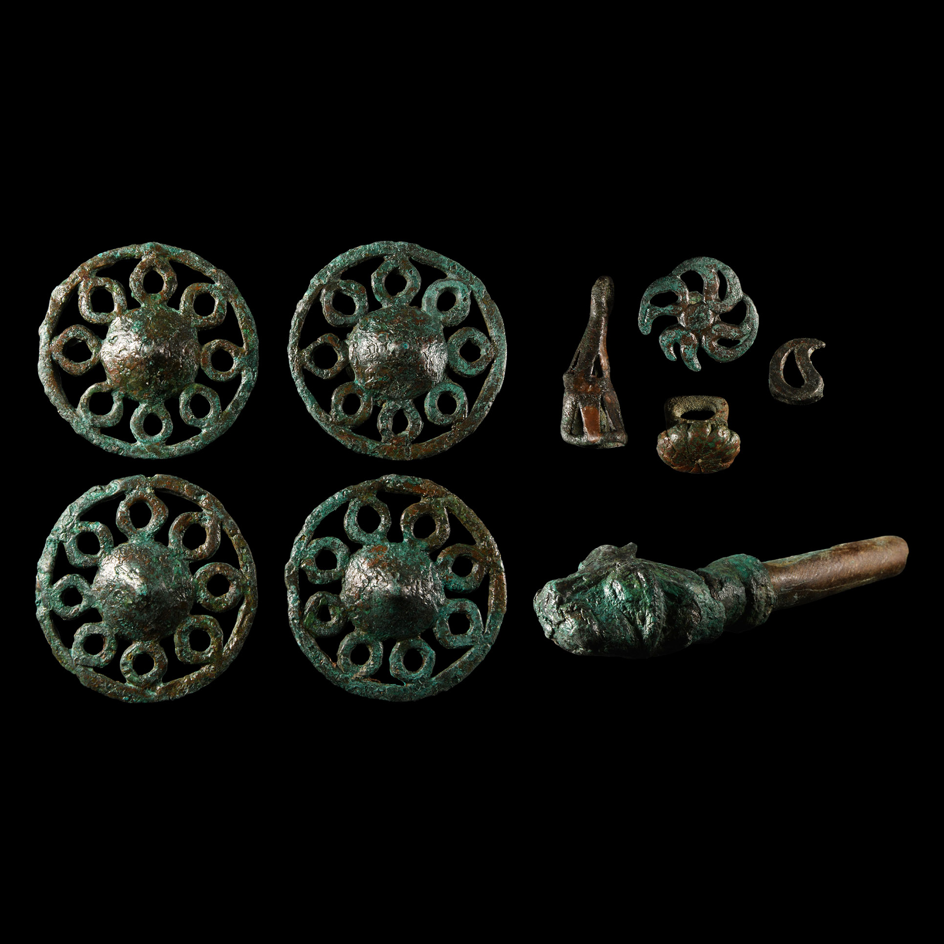Luristan Bronze Horse Attachment Collection