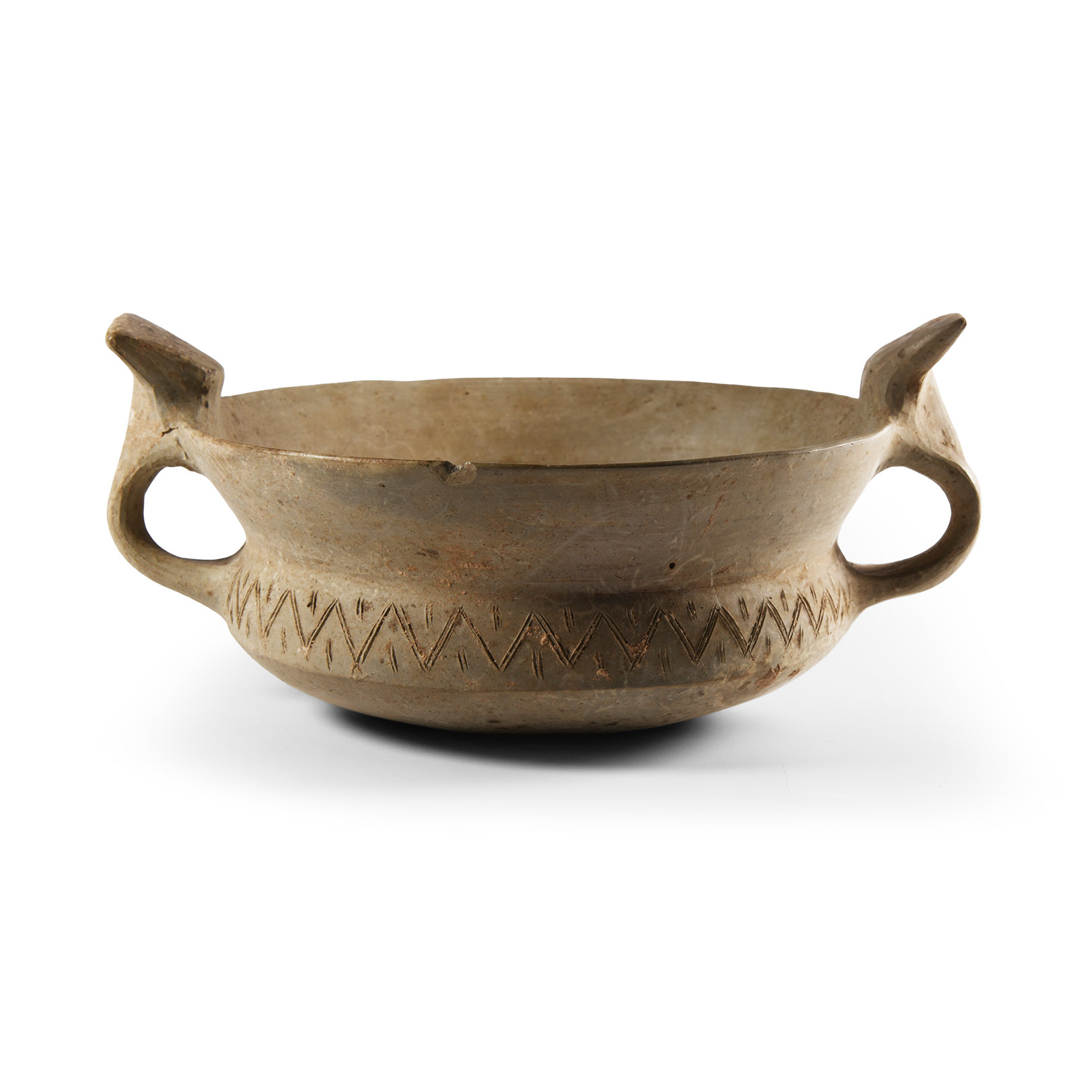 Luristan Double-Handled Terracotta Drinking Vessel