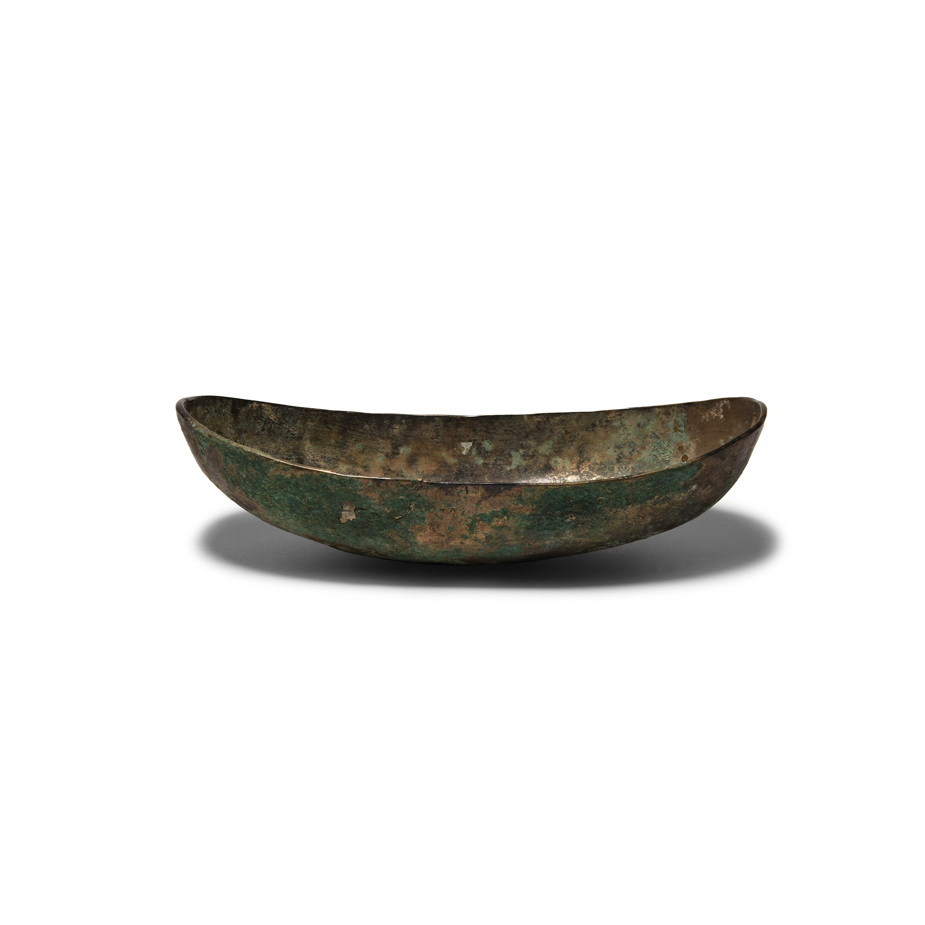 Sassanian Highly-Tinned Boat-Shaped Vessel