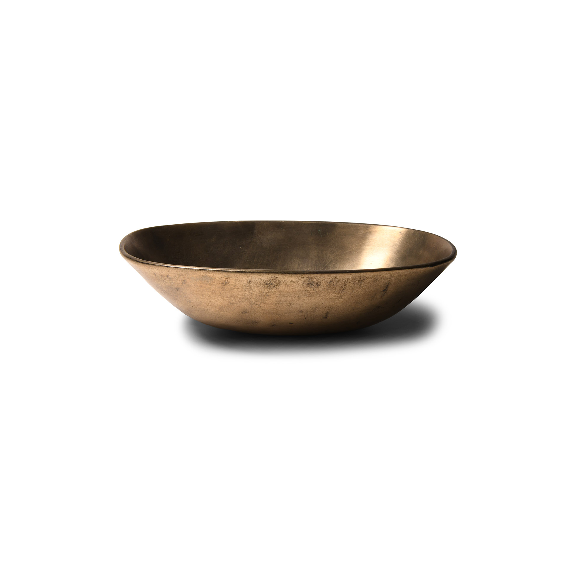 Sassanian Bronze Boat-Shaped Wine Bowl