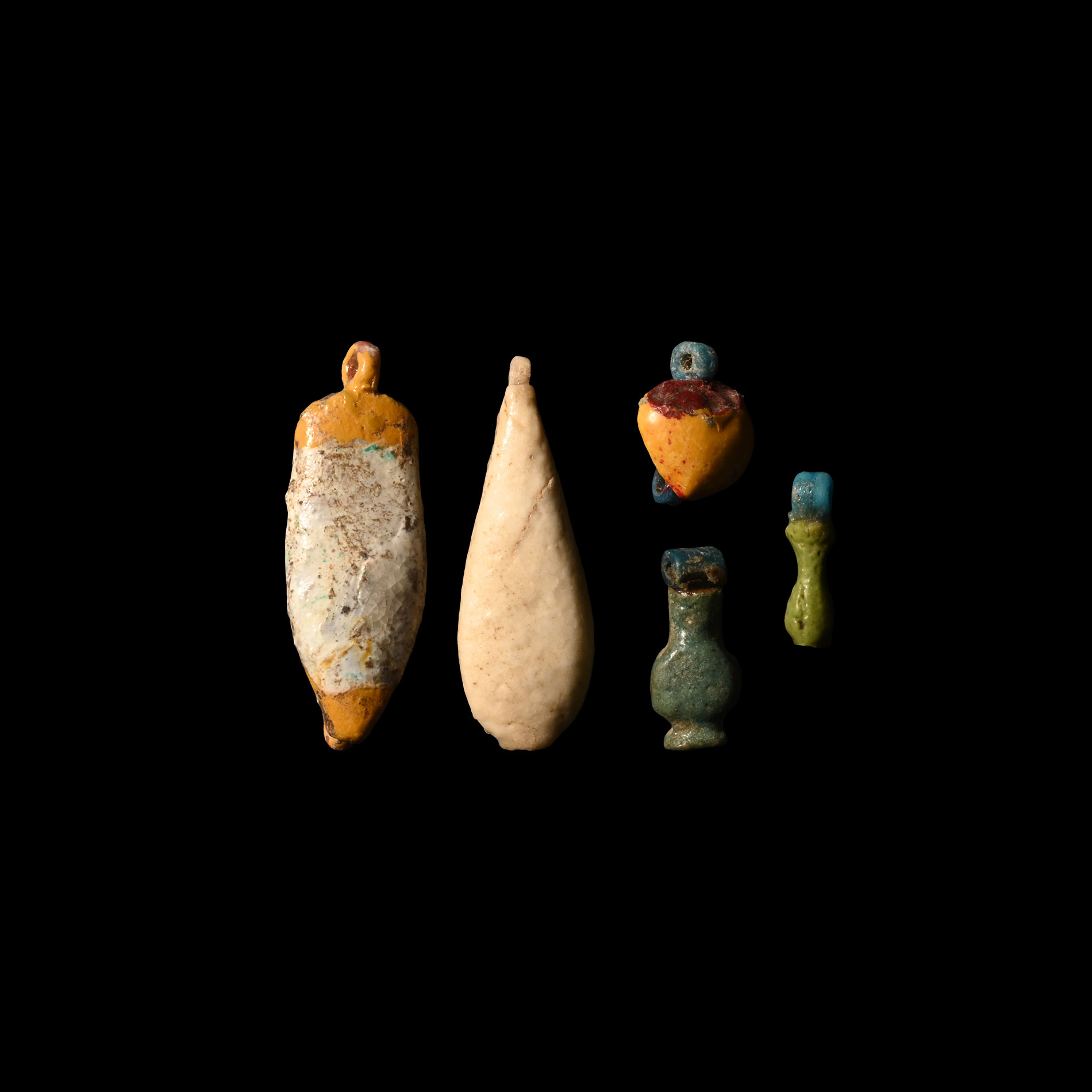 Egyptian Faience Amulet Group