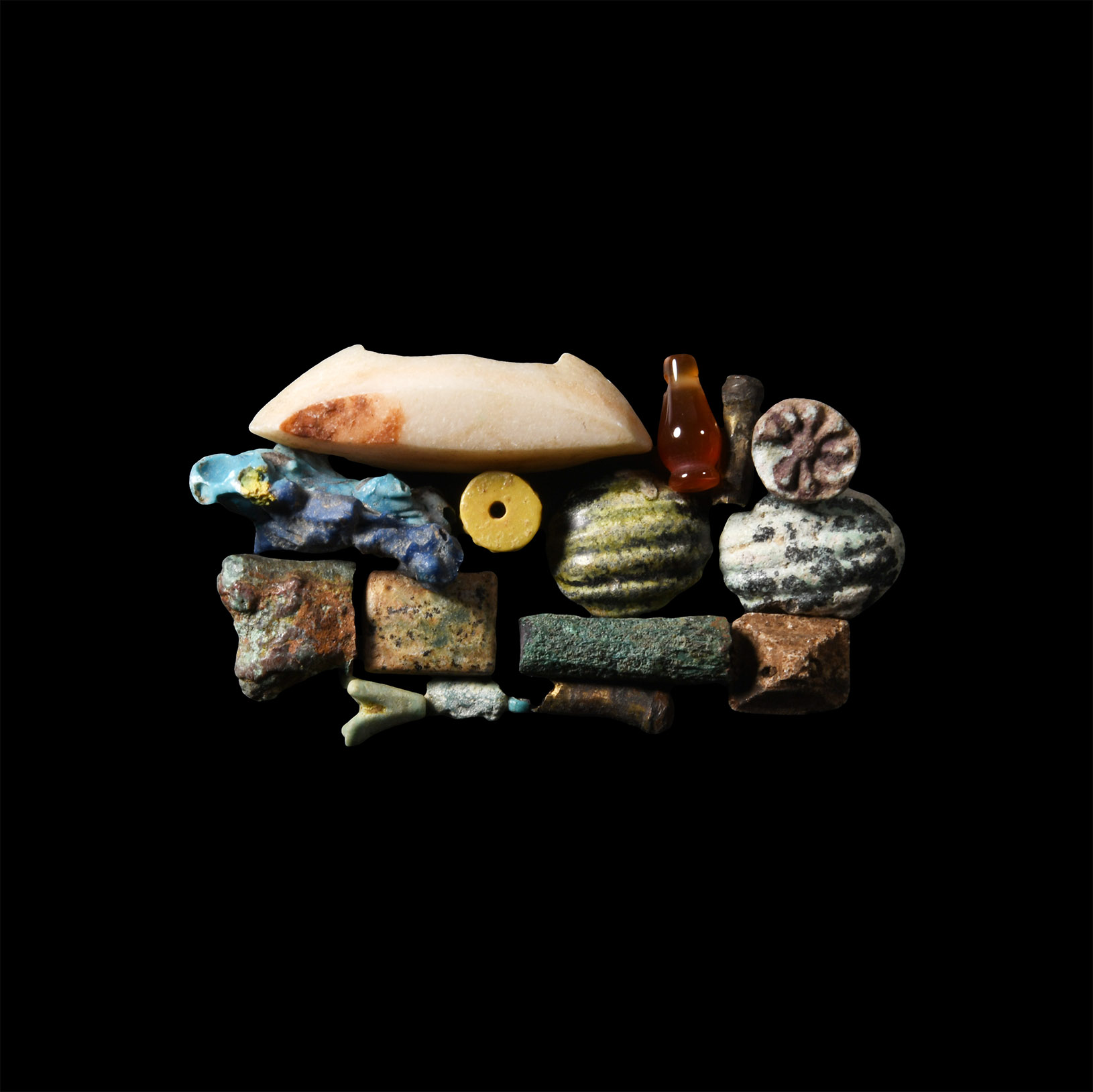 Egyptian Amulet and Bead Collection