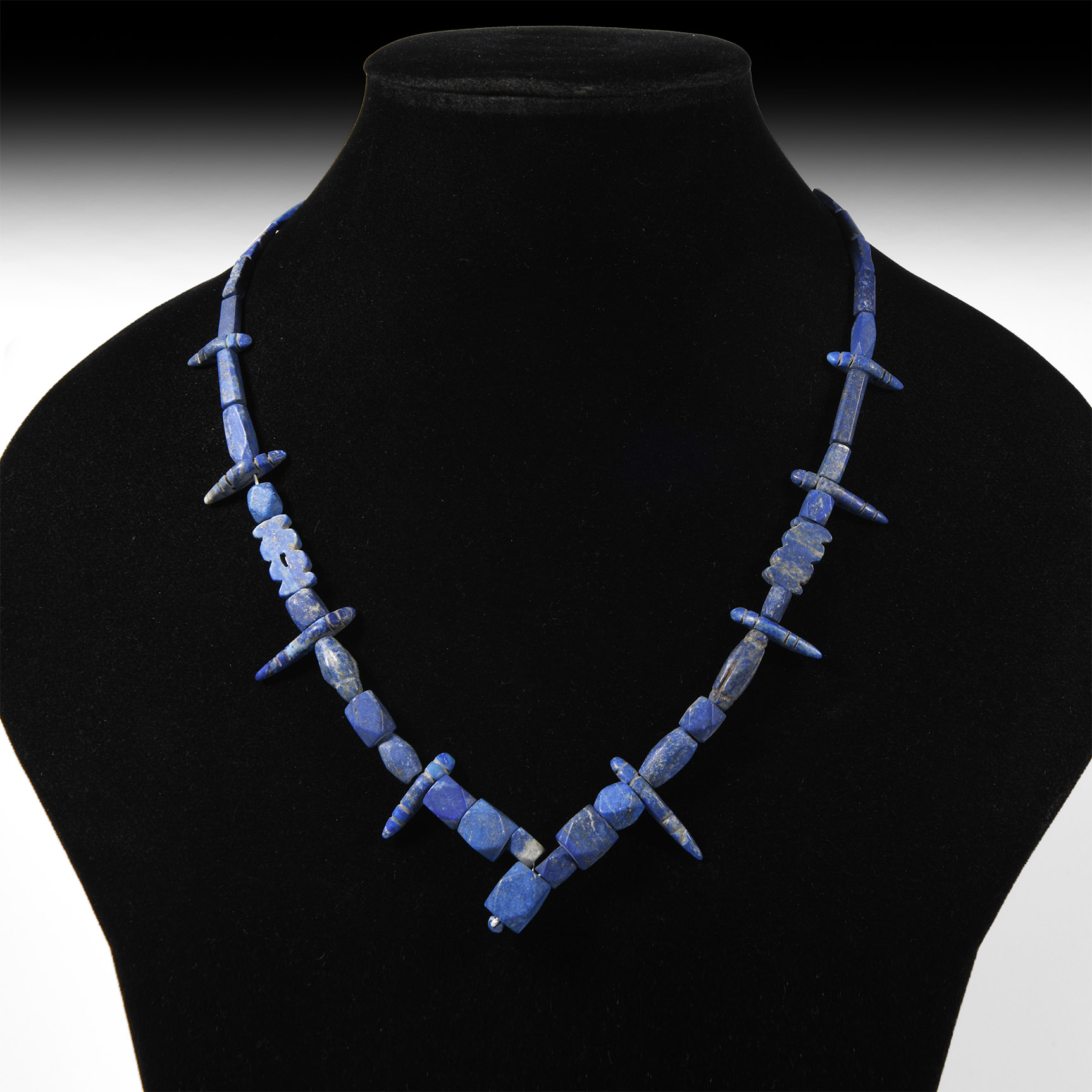 Bactrian Style Lapis Lazuli Bead Necklace