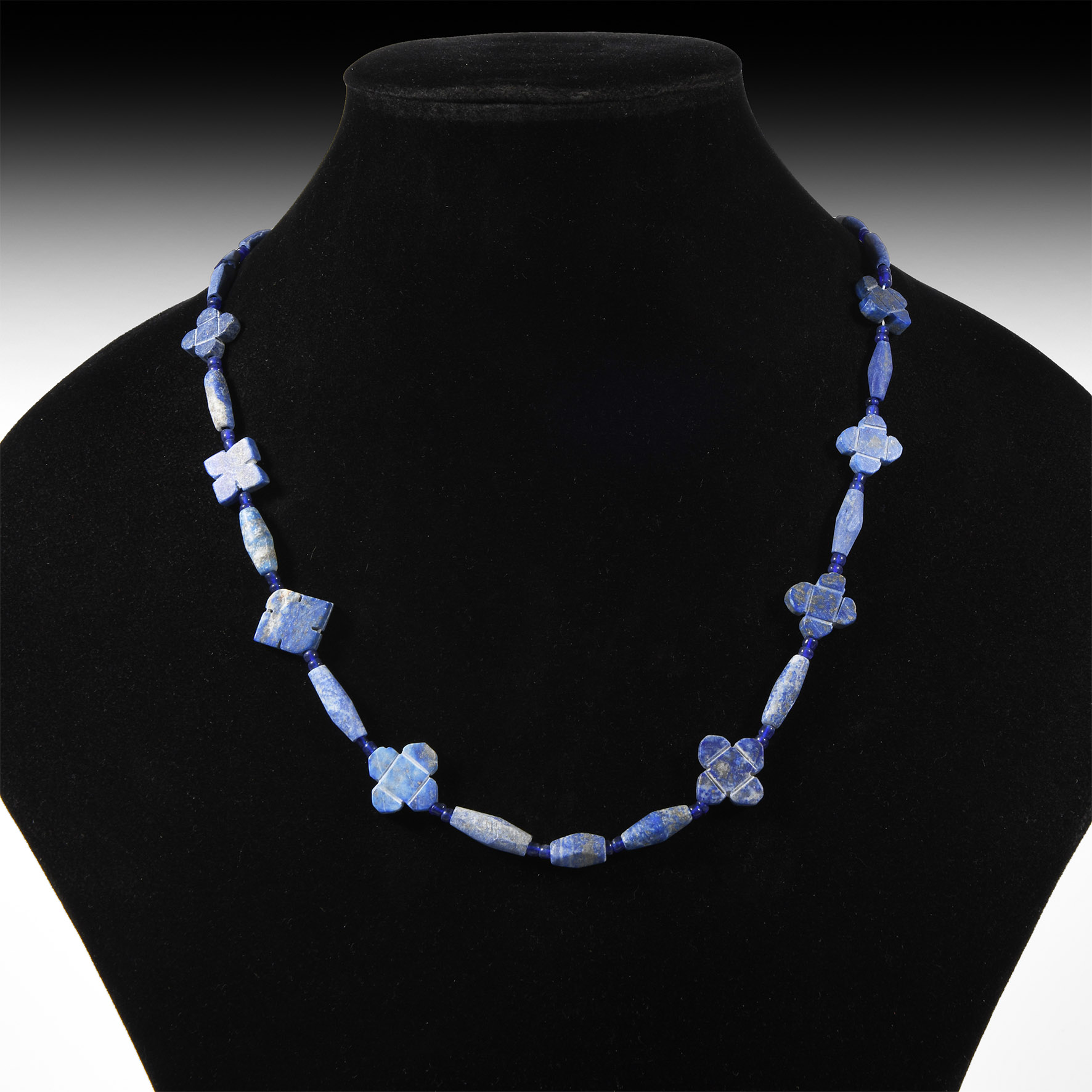 Bactrian Style Lapis Lazuli Bead Necklace