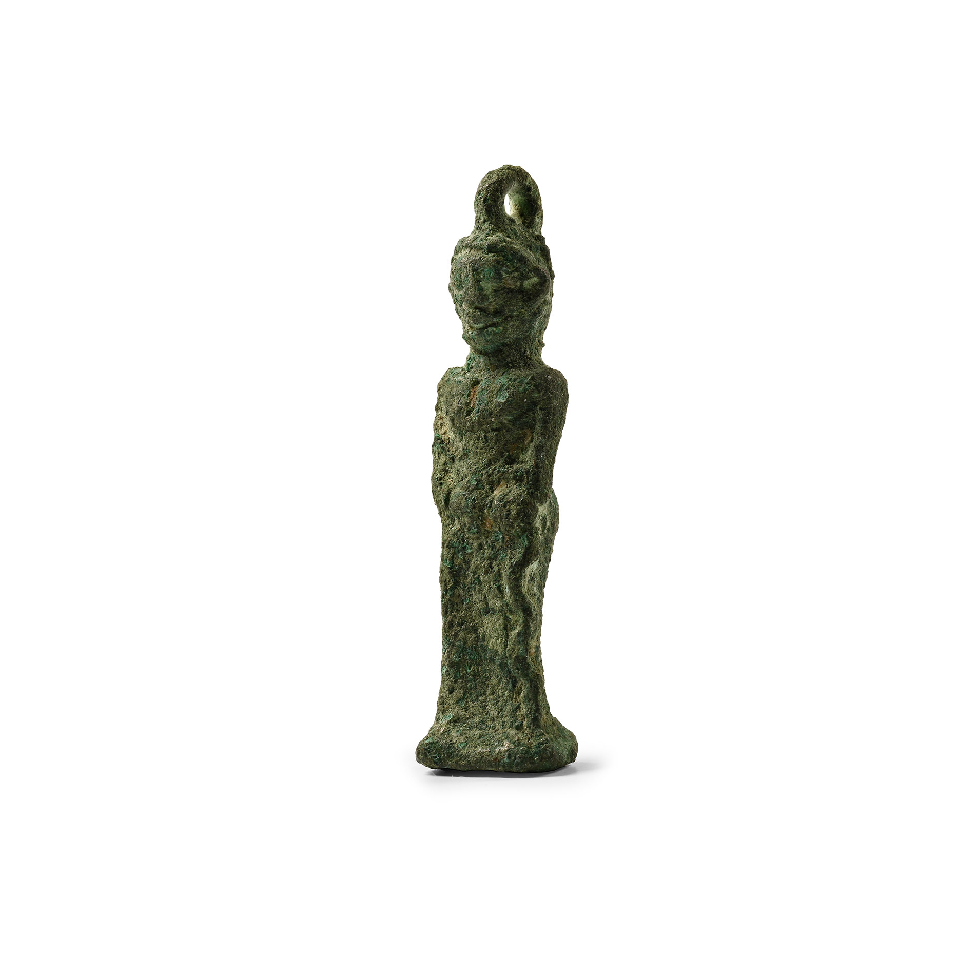 Western Asiatic Bronze Pendant In The Form Of A Male Figure