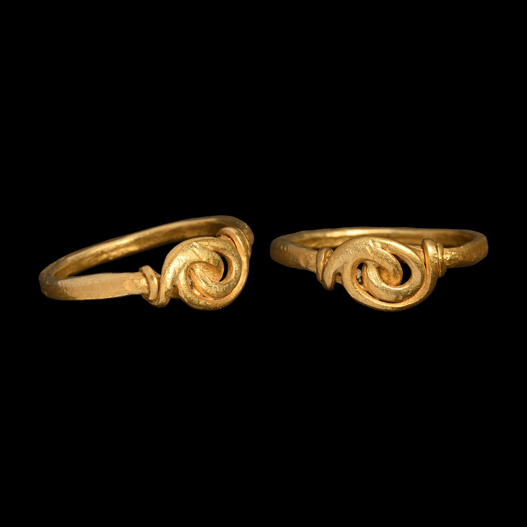 Viking Age Twisted and Coiled Gold Wire Ring