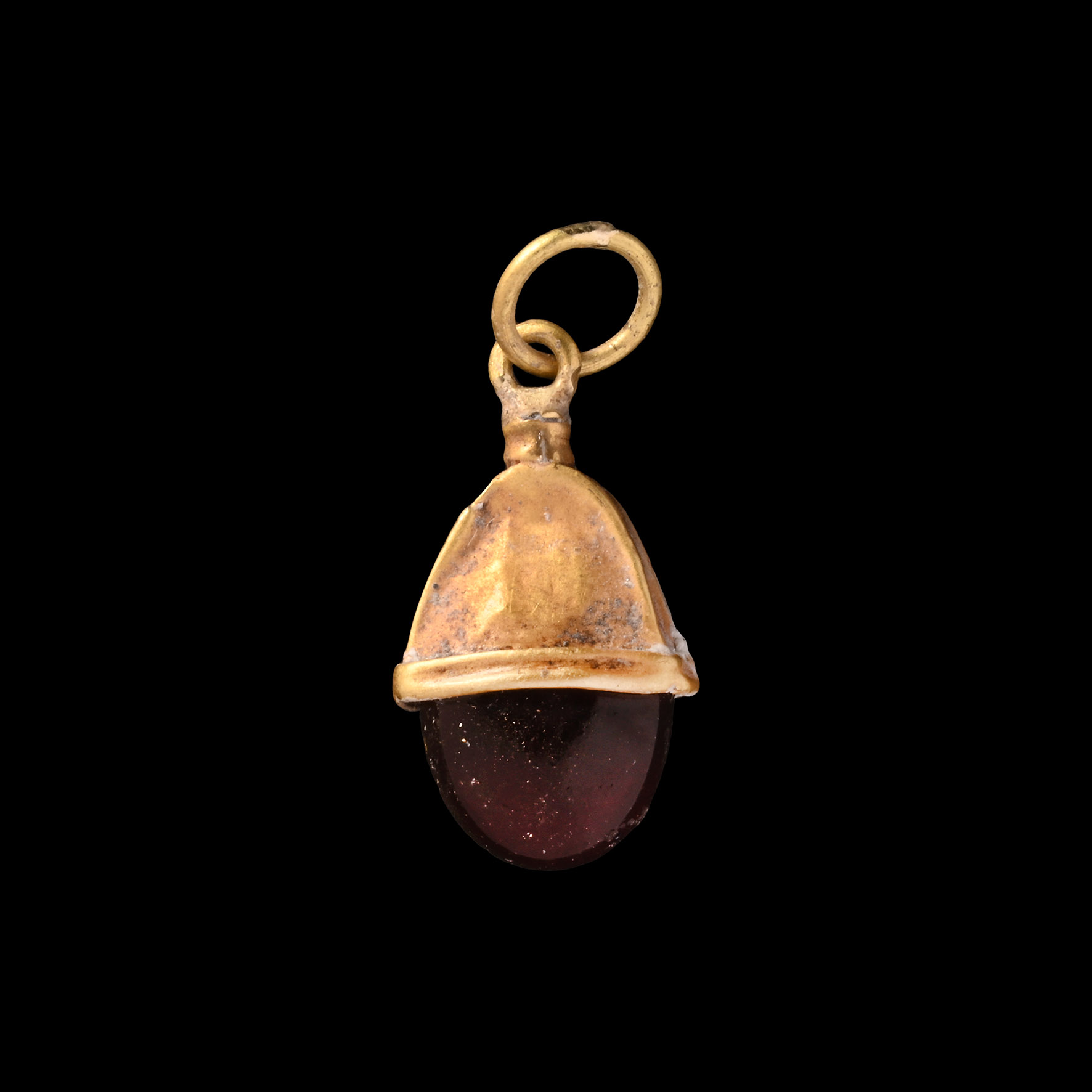 Viking Age Gold Elf Shot Pendant