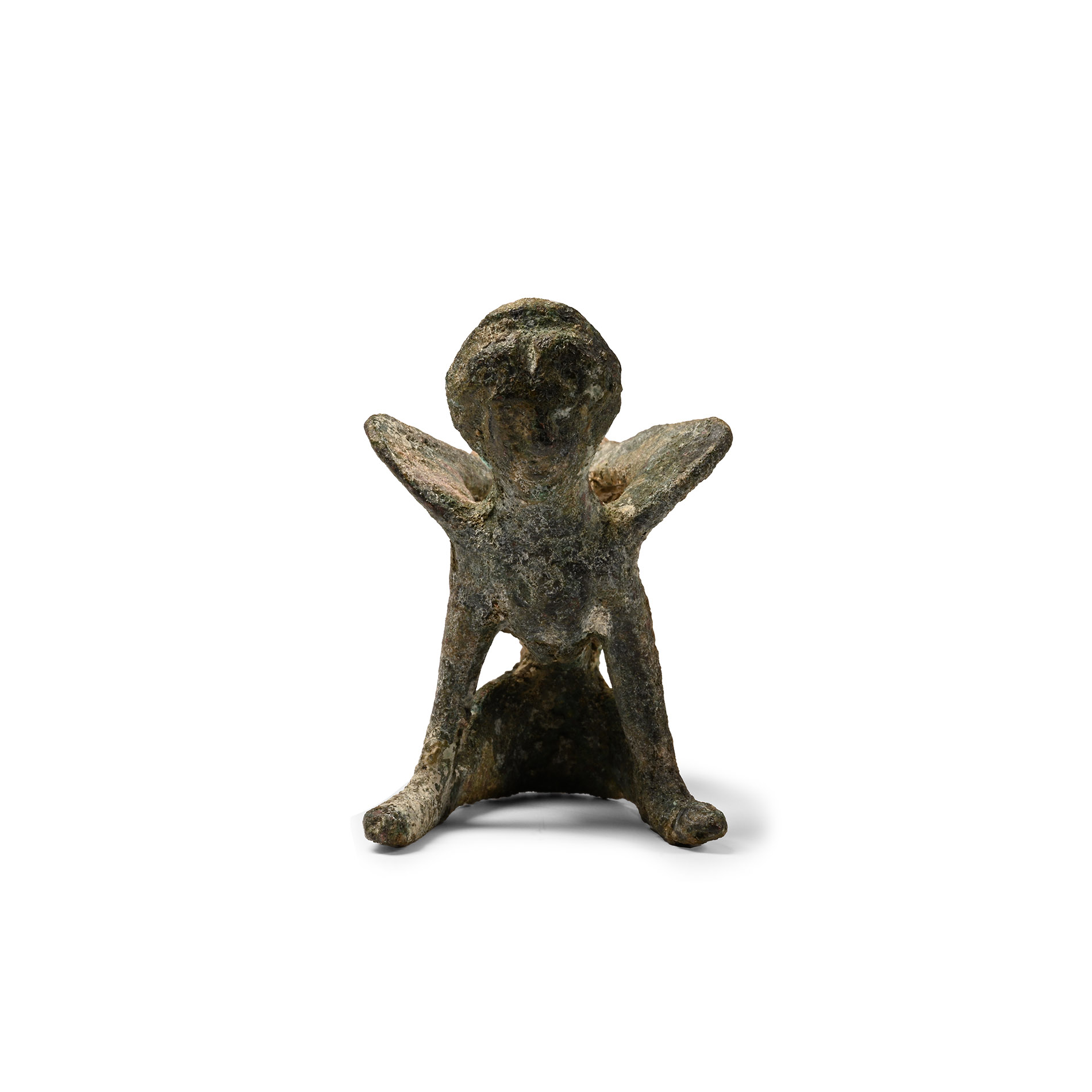 Greek Bronze Human-Headed Sphinx