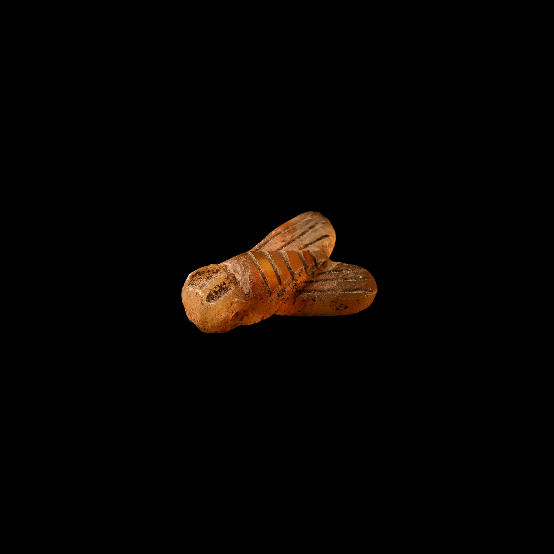 Egyptian Carnelian Fly Amulet