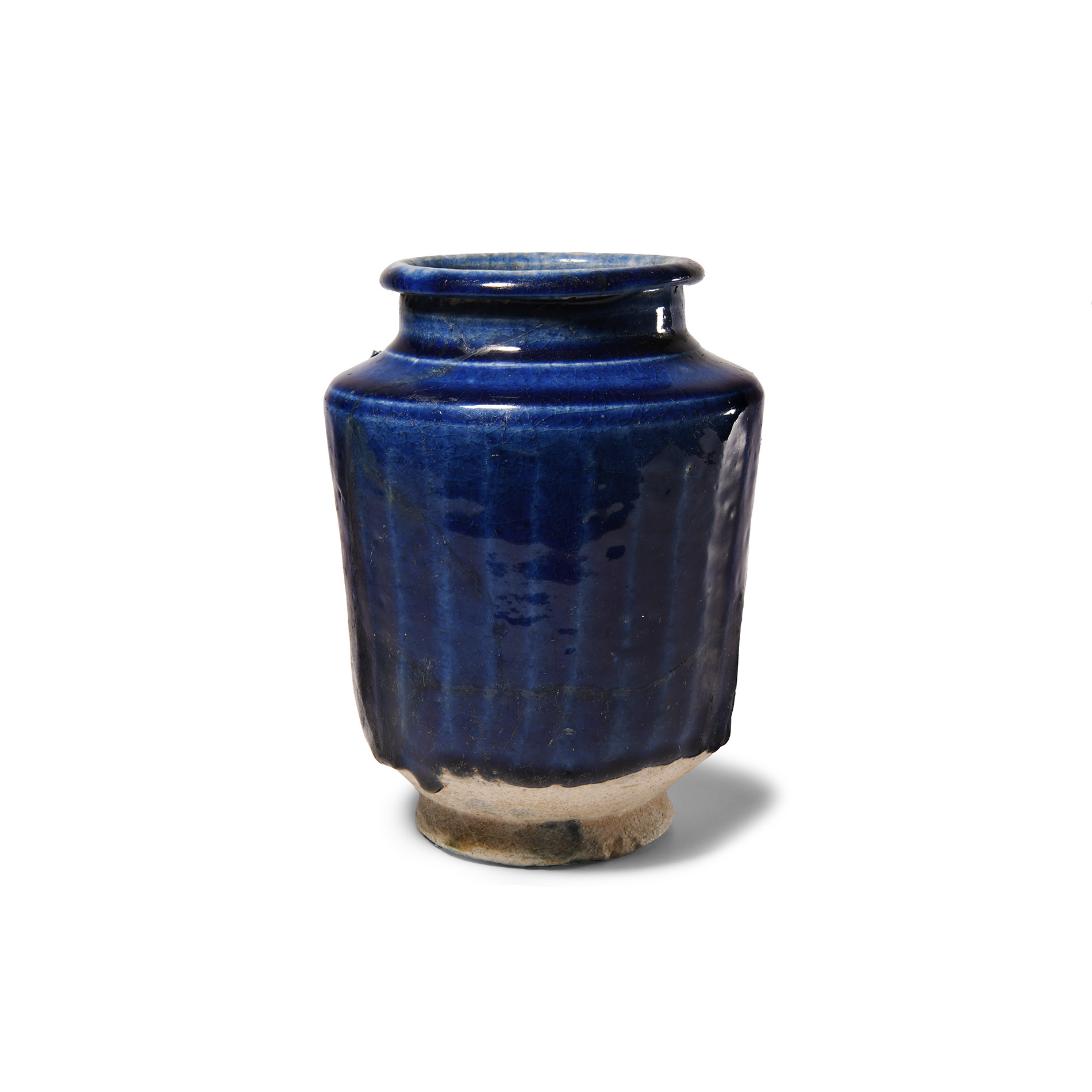 Western Asiatic Deep Blue Glazed Vase