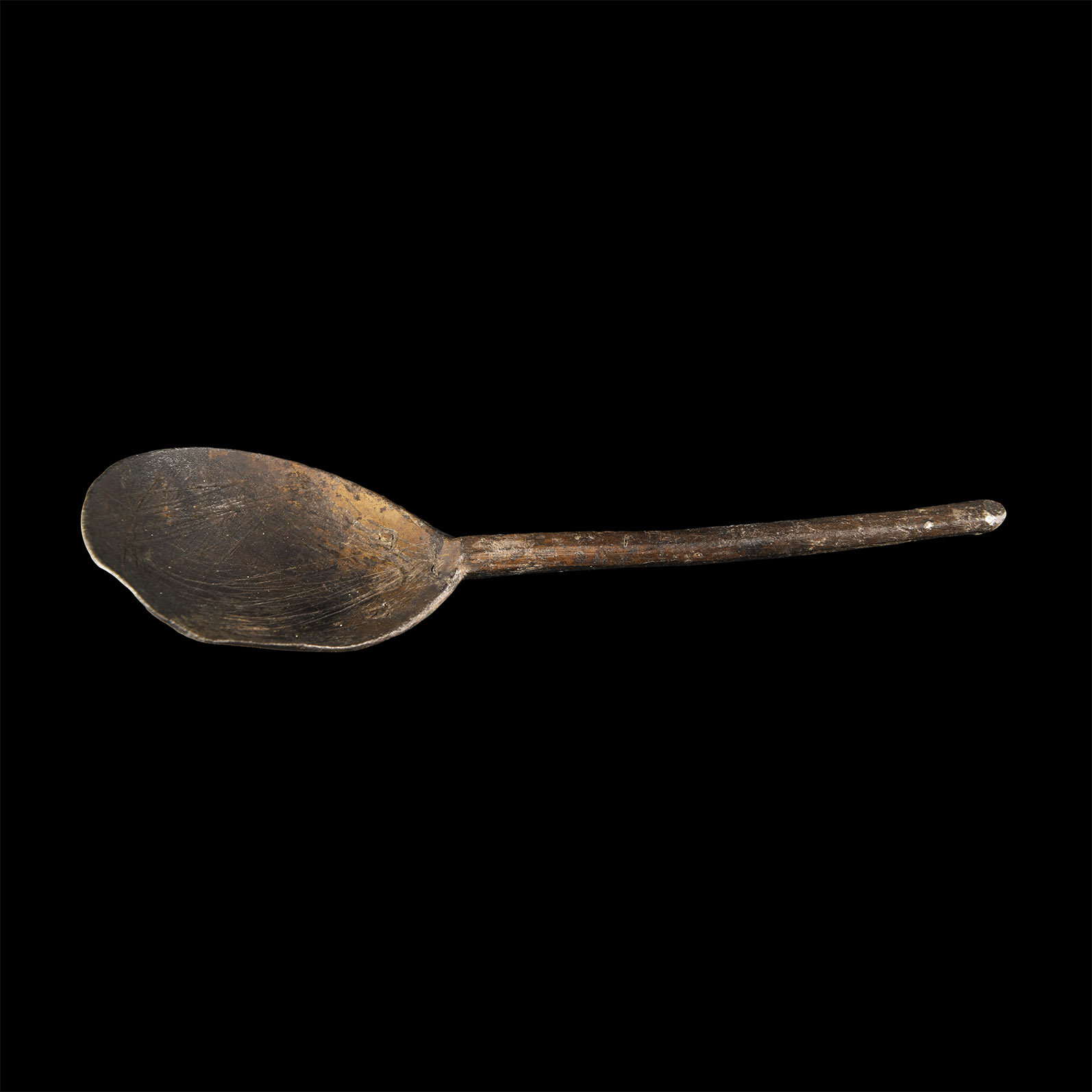 Post Medieval 'Thames' Pewter Slip Top Spoon with M B