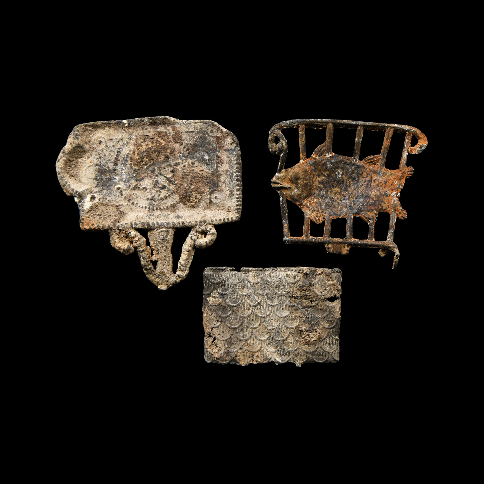 Tudor and Later 'Thames' Lead Toy Griddle Group