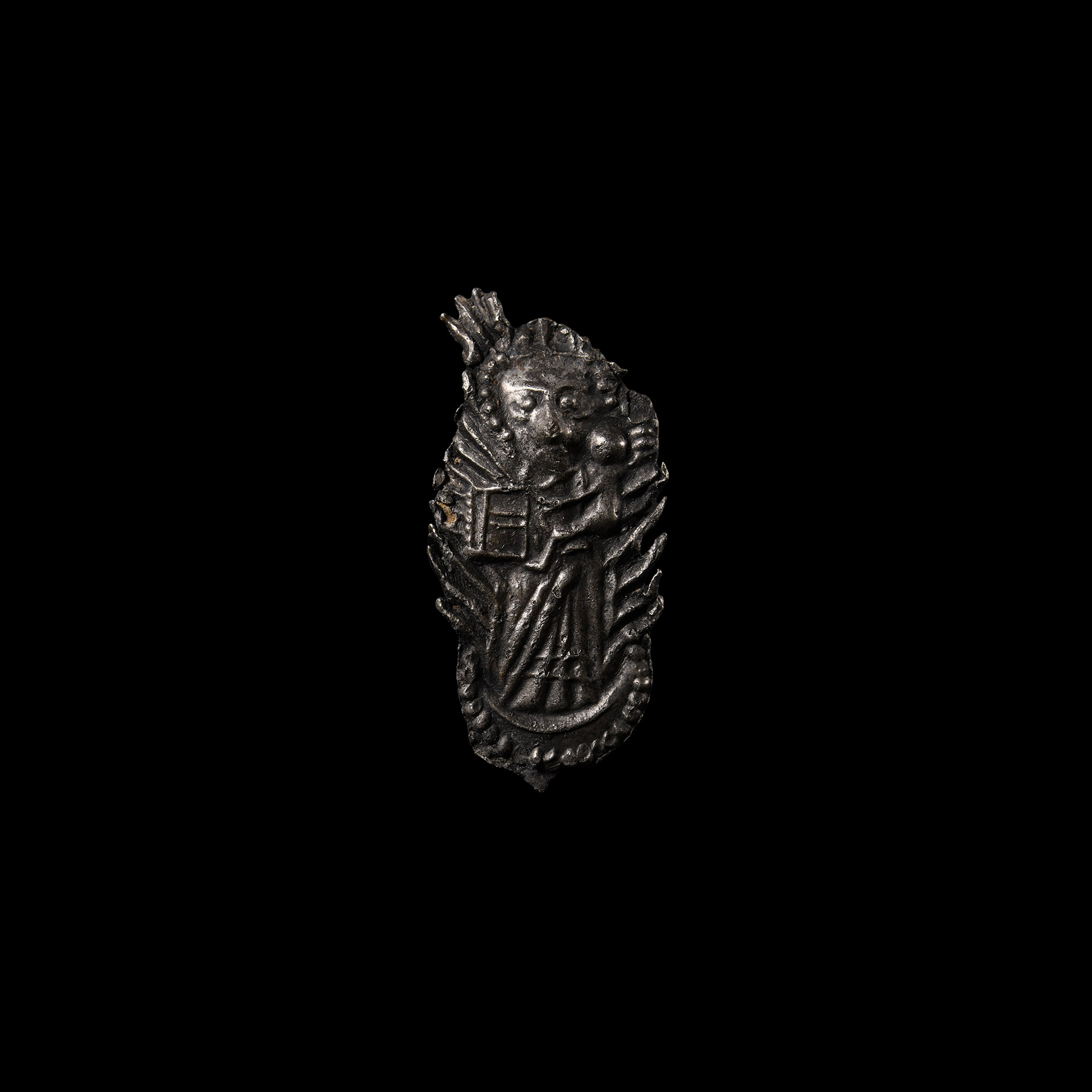Medieval 'Thames' Pewter Annunciation Pilgrim's Badge