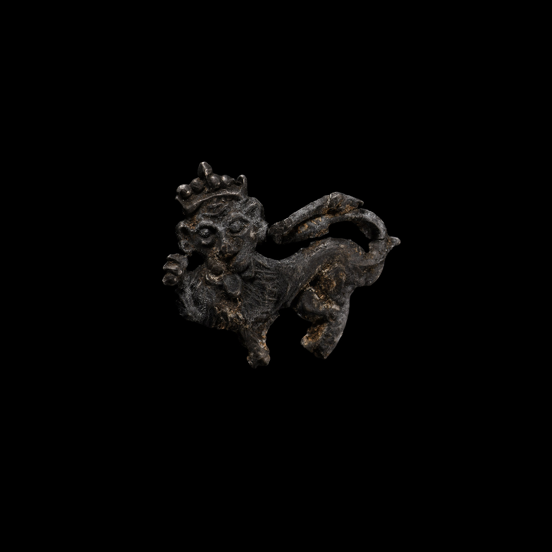 Medieval 'Thames' Pewter Lion Retainer's Badge