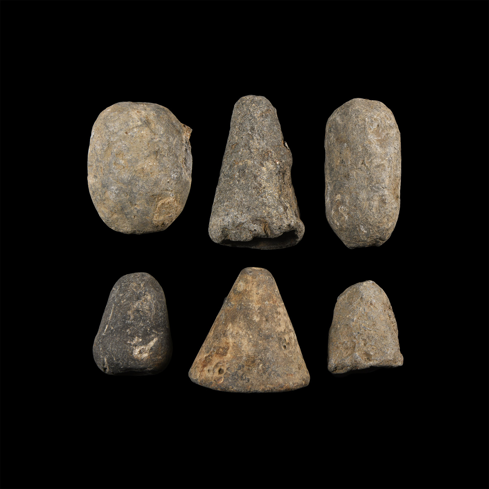 Post Medieval 'Thames' Lead Fishing Weight Group