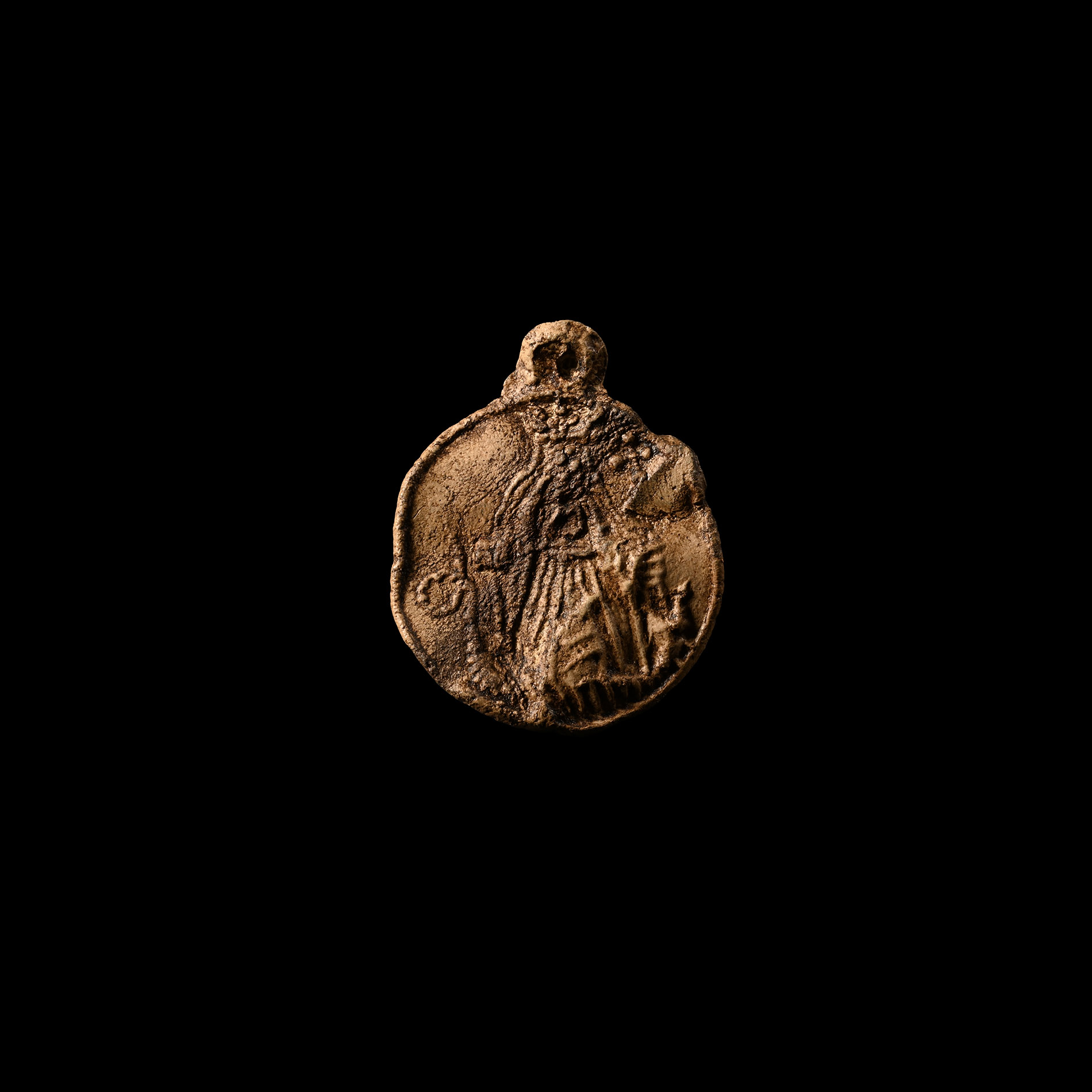 Medieval Lead Saint Margaret of Antioch Pilgrim's Badge