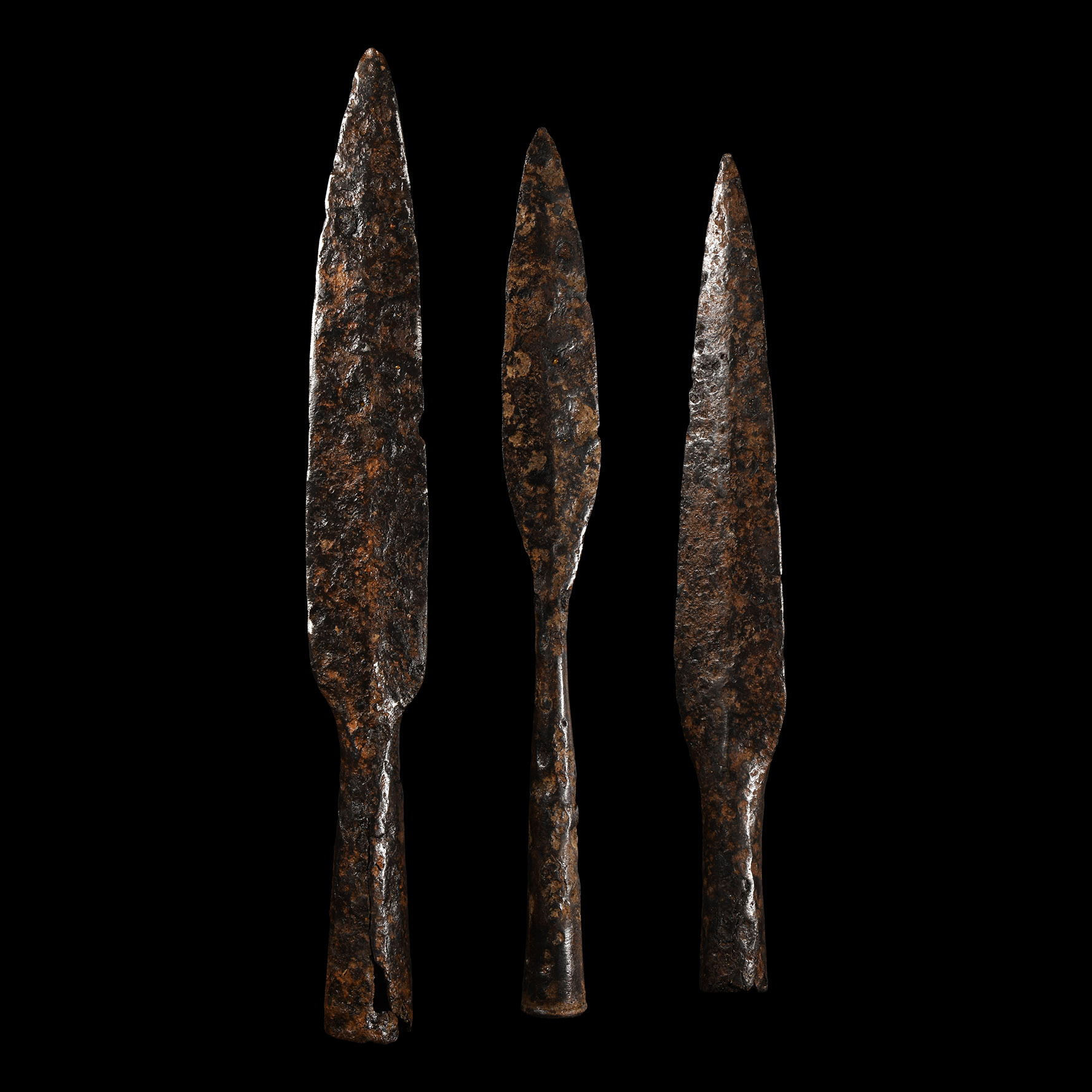 Viking Age Iron Socketted Spearhead and Javelinhead Group