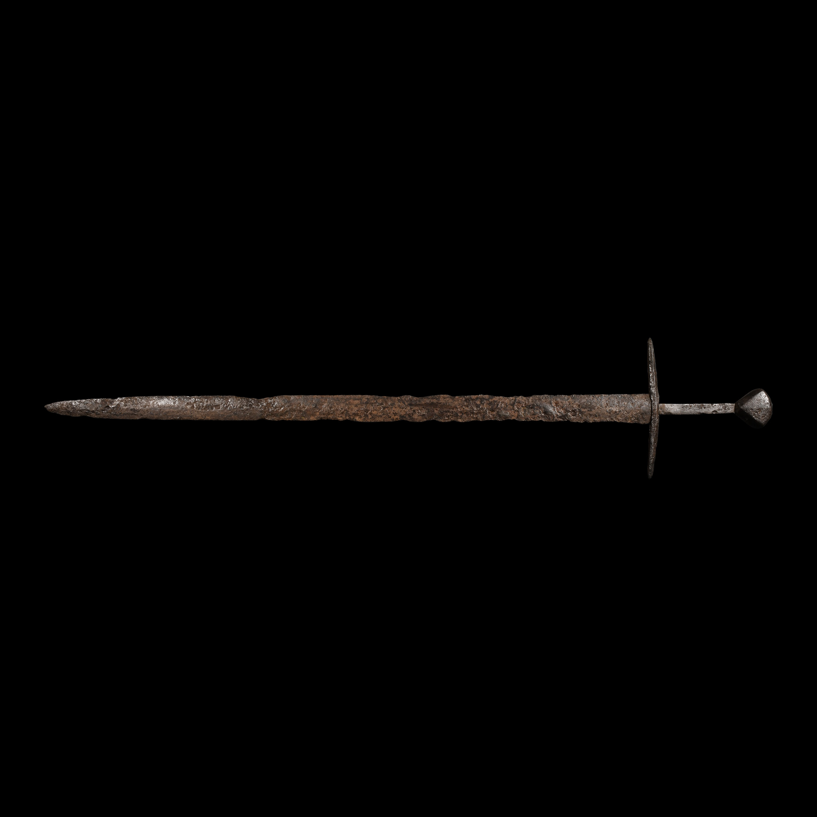 Medieval Iron Hand-And-A-Half Sword