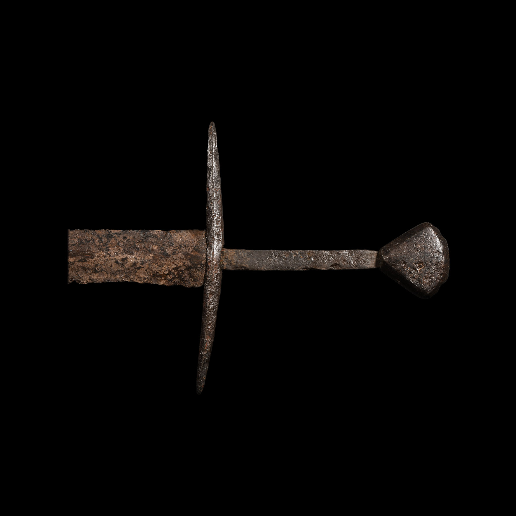 Medieval Iron Hand-And-A-Half Sword