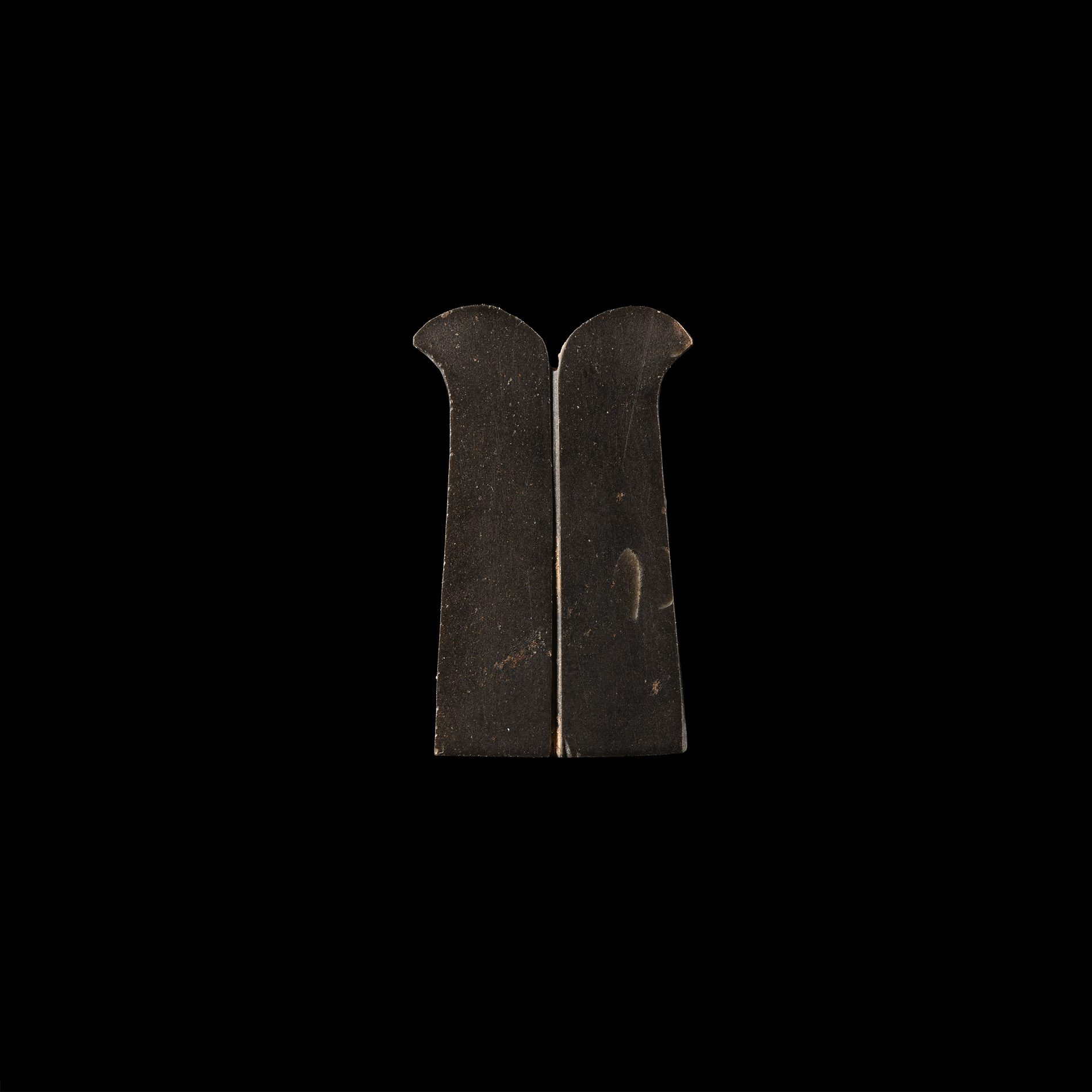 Egyptian Polished Black Stone Pesesh-Kef Amulet