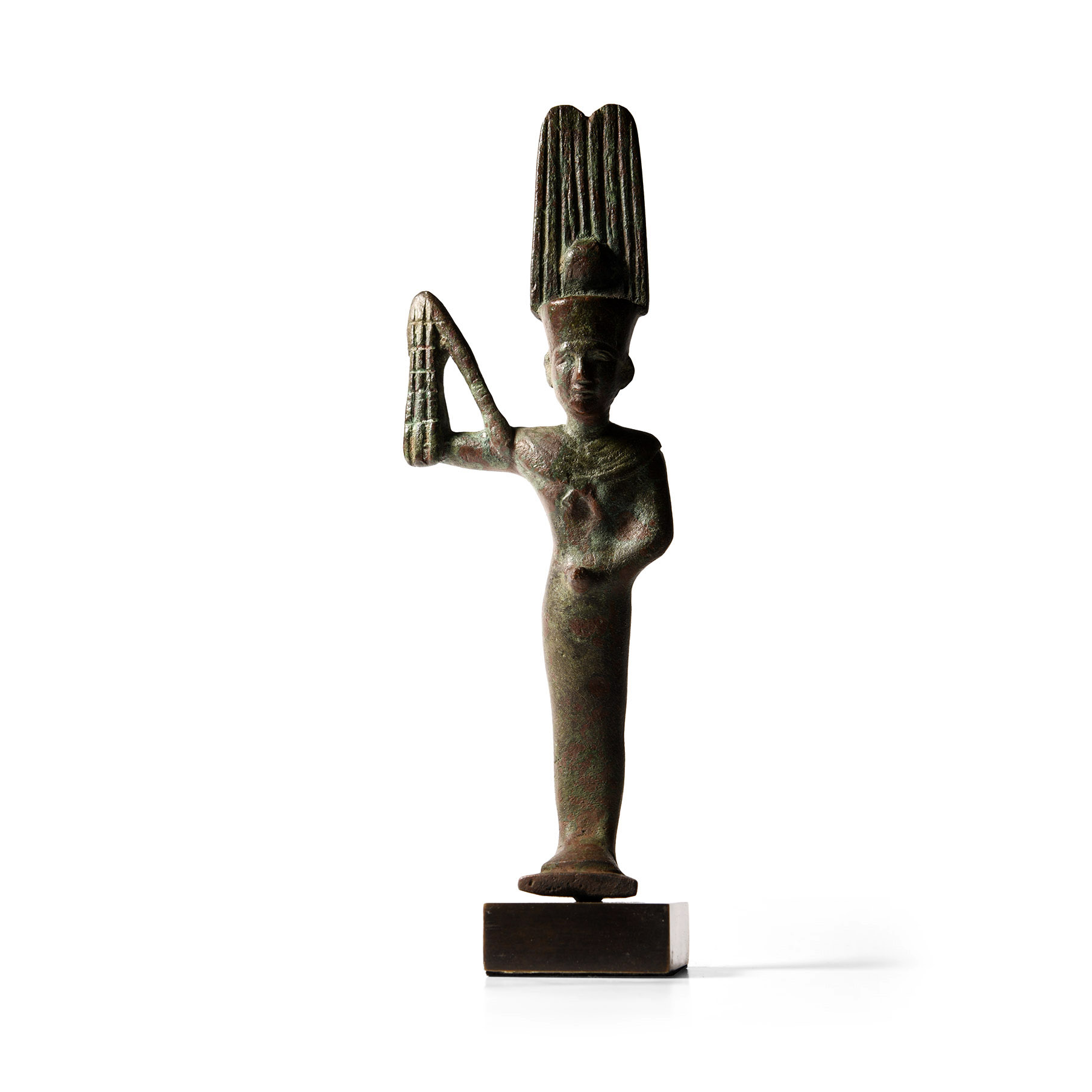 Egyptian Bronze Amun-Min-Kamutef Statuette