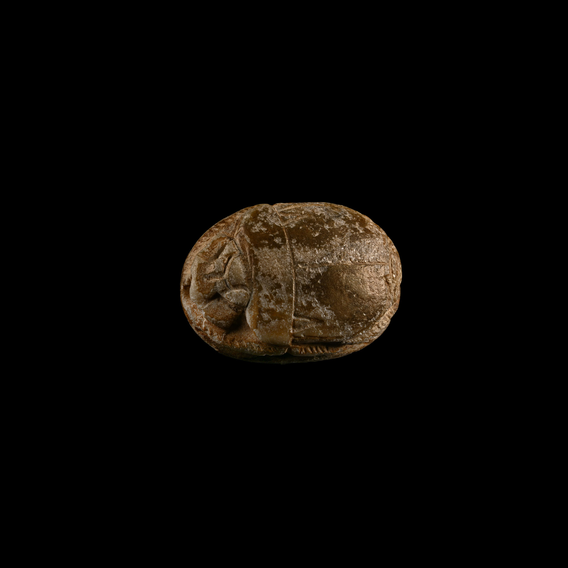 Egyptian Hardstone Scarab with Horus