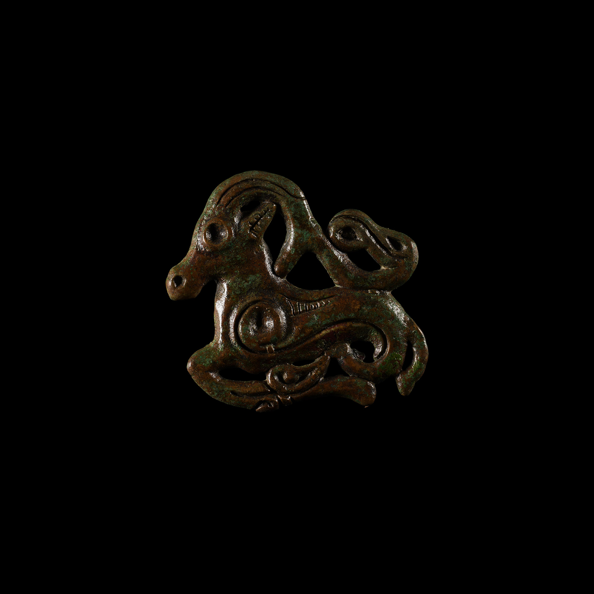 Scythian Bronze Galloping Stag Mount