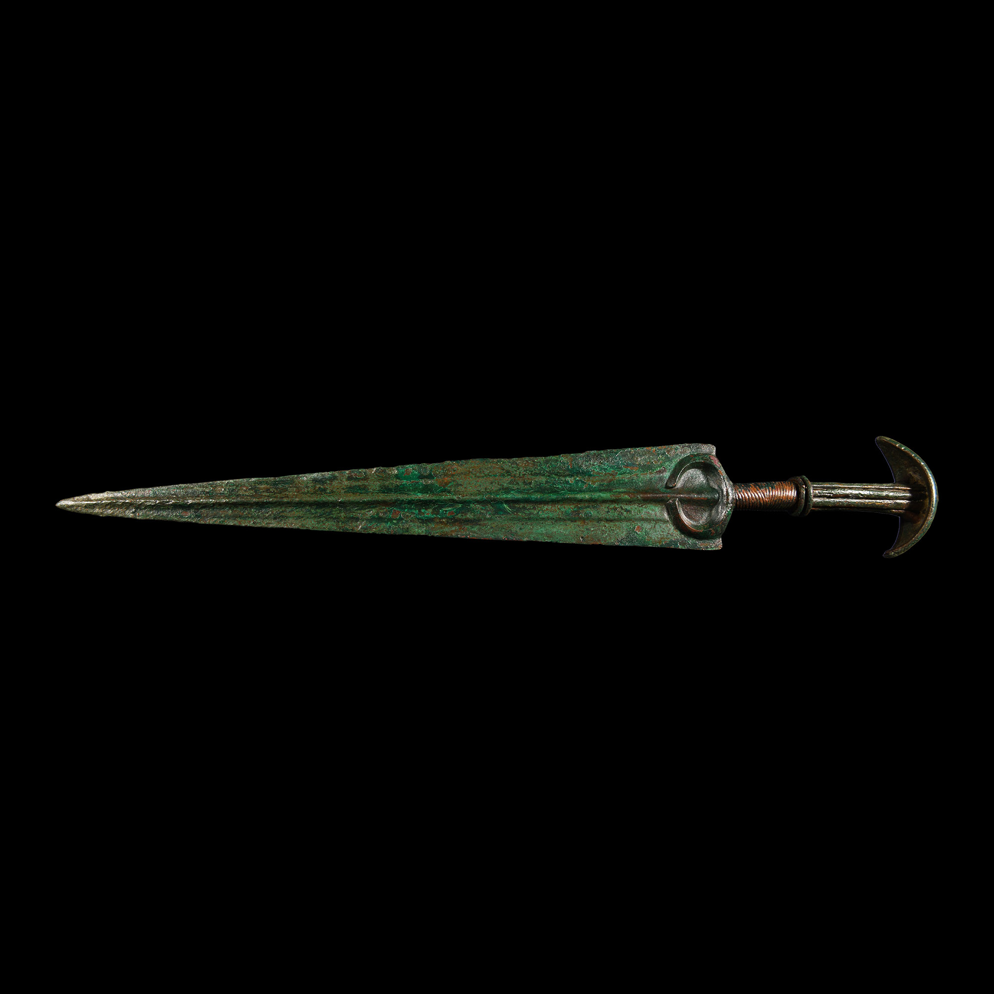 Marlik Bronze Short Sword with Crescentic Pommel