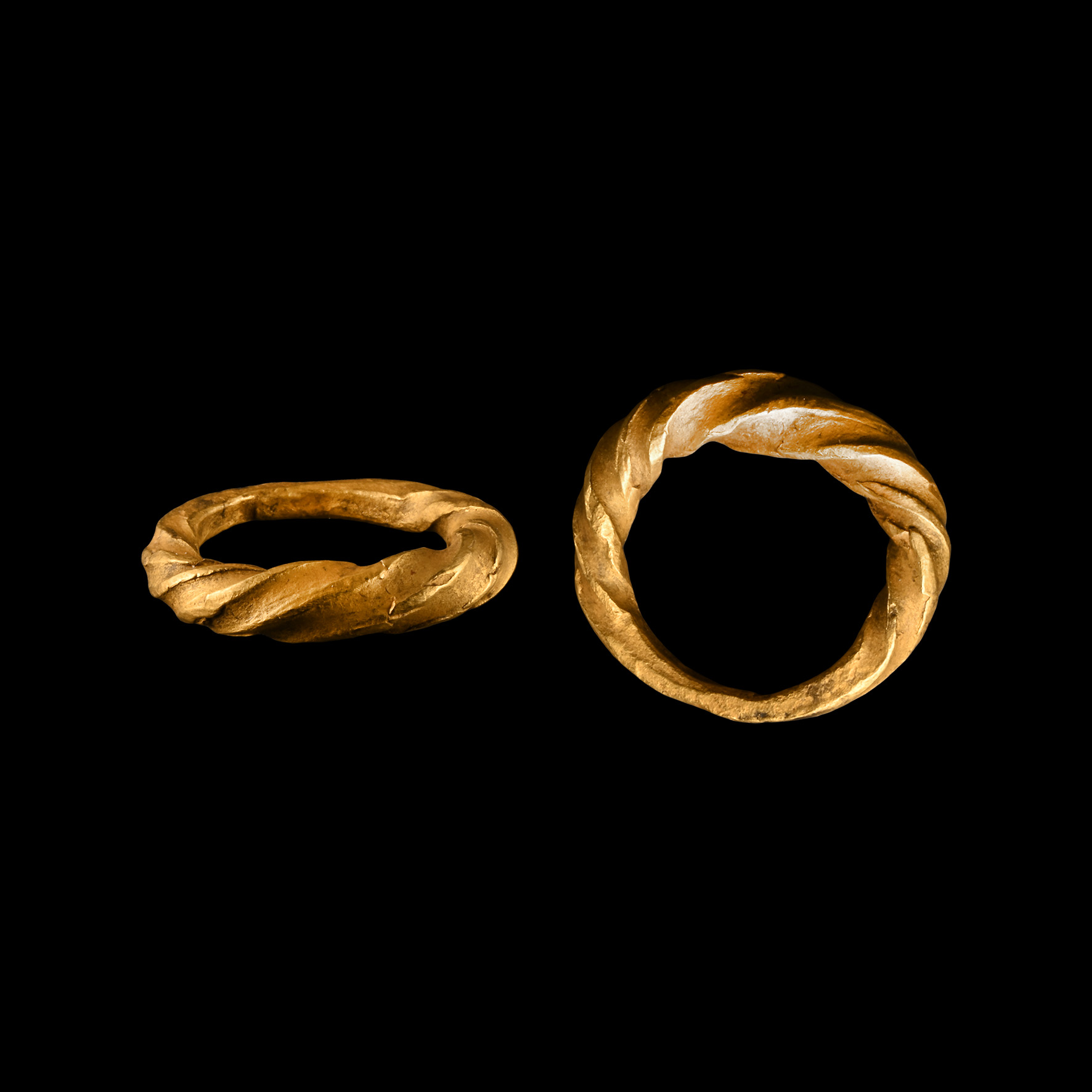 Viking Age Twisted Gold Ring
