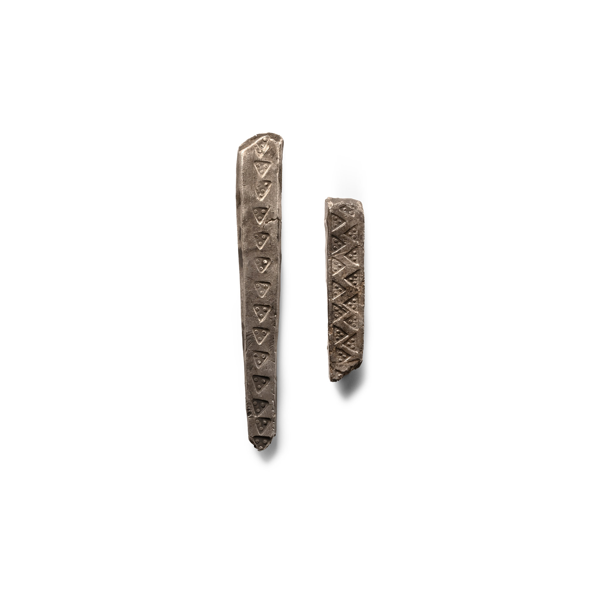 Viking Age Stamped Silver Bar Group