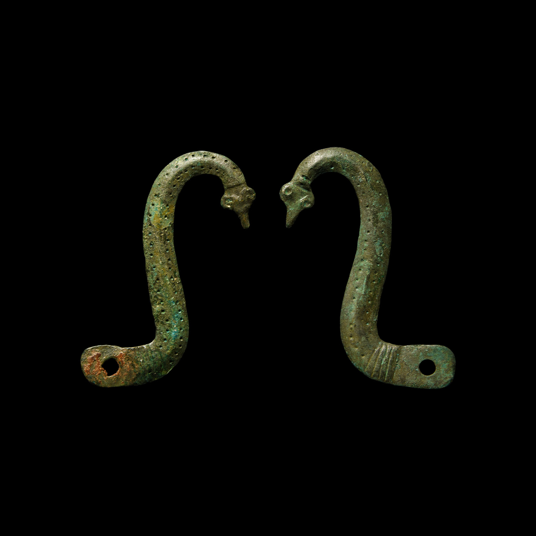 Roman Bronze Armour Double Fastening Hooks