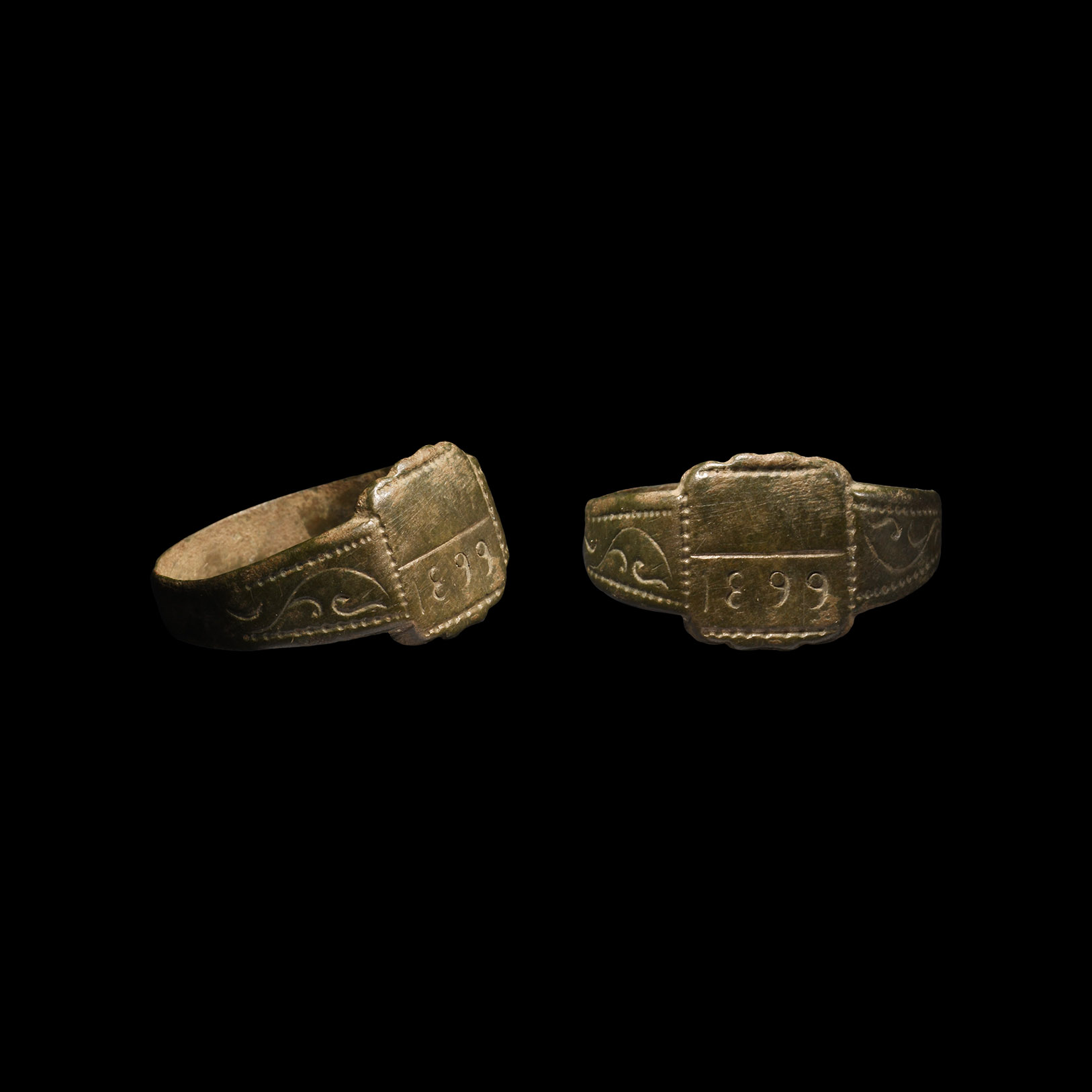 Post Medieval Bronze Ring with Date